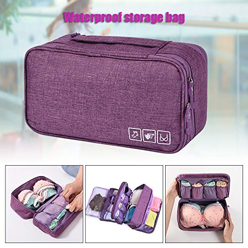 Arinda Waterproof Multi-Functional Storage Bag - Travel Underwear Organizer & Bra Storage Pouch for Closet, Gym, Camping & Vacation Packing