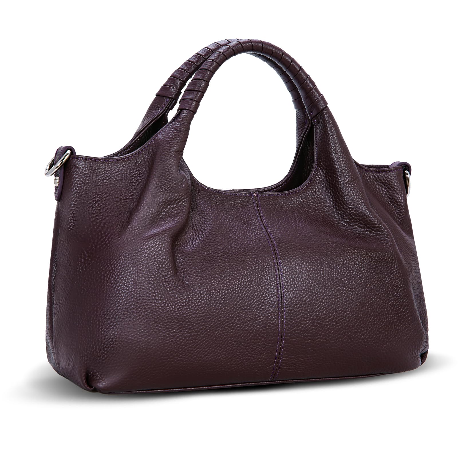 Iswee Genuine Leather Shoulder Bag for Women - Designer Crossbody Satchel Purse, Hobo & Medium Tote Handbag - Perfect for Work, Travel & Everyday Use