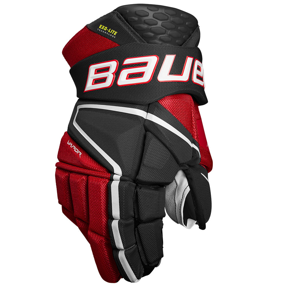 Bauer Vapor HyperLite Senior Ice Hockey Gloves - Lightweight Protective Gear for Hockey Players - Perfect for Games & Practice Sessions