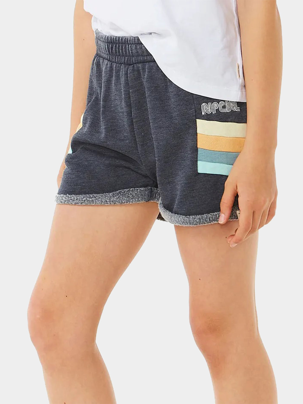Girl's Block Party Track Shorts for Ages 8-14 | Comfortable Athletic Running Shorts for Kids | Perfect for Sports, Gym, and Playtime