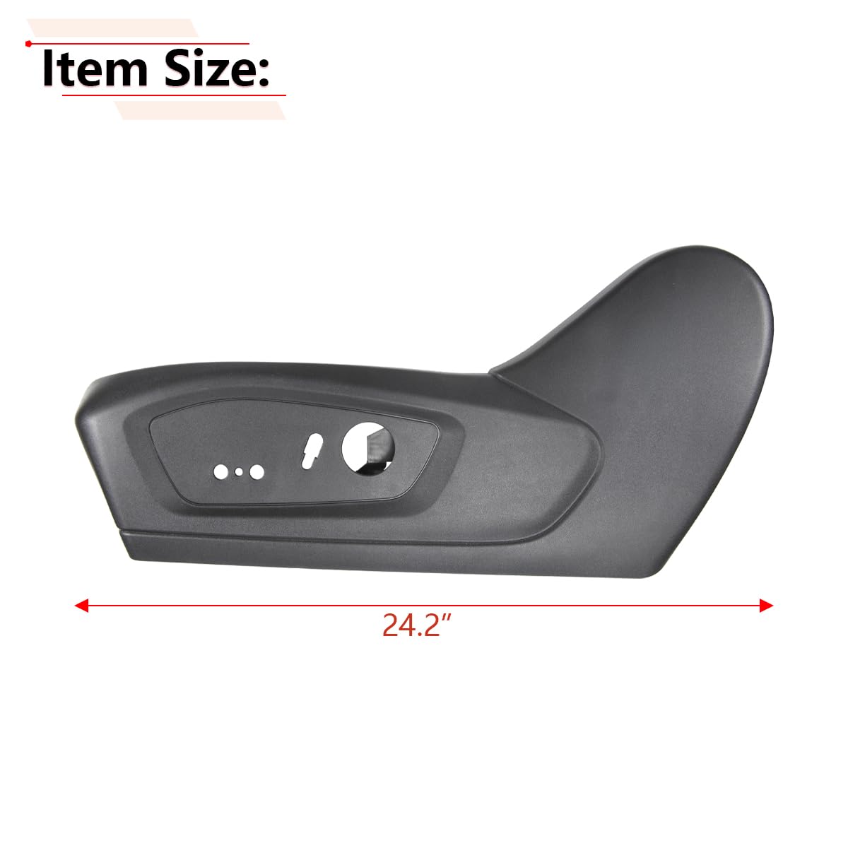 RLB-HILON Driver Side Seat Trim Cover Compatible with Ford Explorer 2020-2023 - Left Front Seat Track Cover Replacement - Perfect for Car Interior Protection & Customization