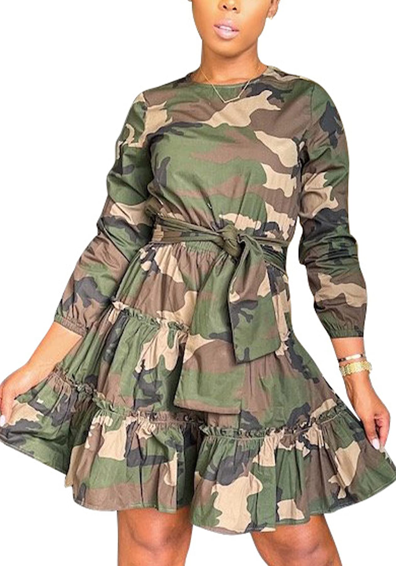 LAJIOJIO Women's Casual V-Neck Lip Print Short Sleeve T-Shirt Dress - Perfect for Summer Outings, Beach Vacations & Date Nights