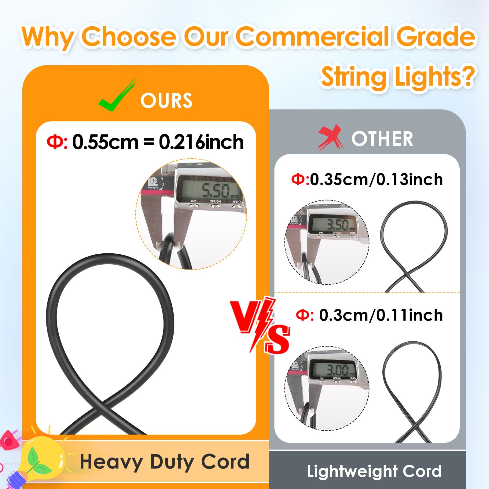 48FT Outdoor LED String Lights - Waterproof Dimmable RGB Patio Lights with Remote Control & 15 Shatterproof Bulbs - Perfect for Bistro, Cafe, Garden Party, Backyard Wedding, and Outdoor Decor (Black, 1 Pack)