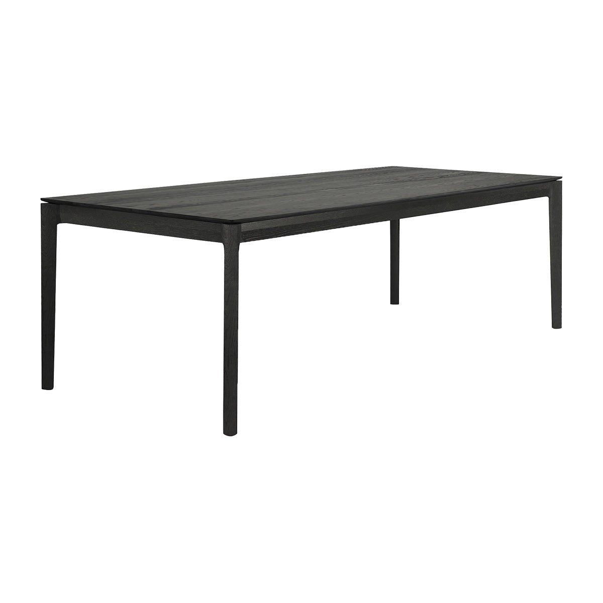 Premium Black Oak Dining Table - 180cm Modern Wooden Table for Kitchen & Dining Room | Elegant Home Furniture for Family Gatherings & Dinner Parties