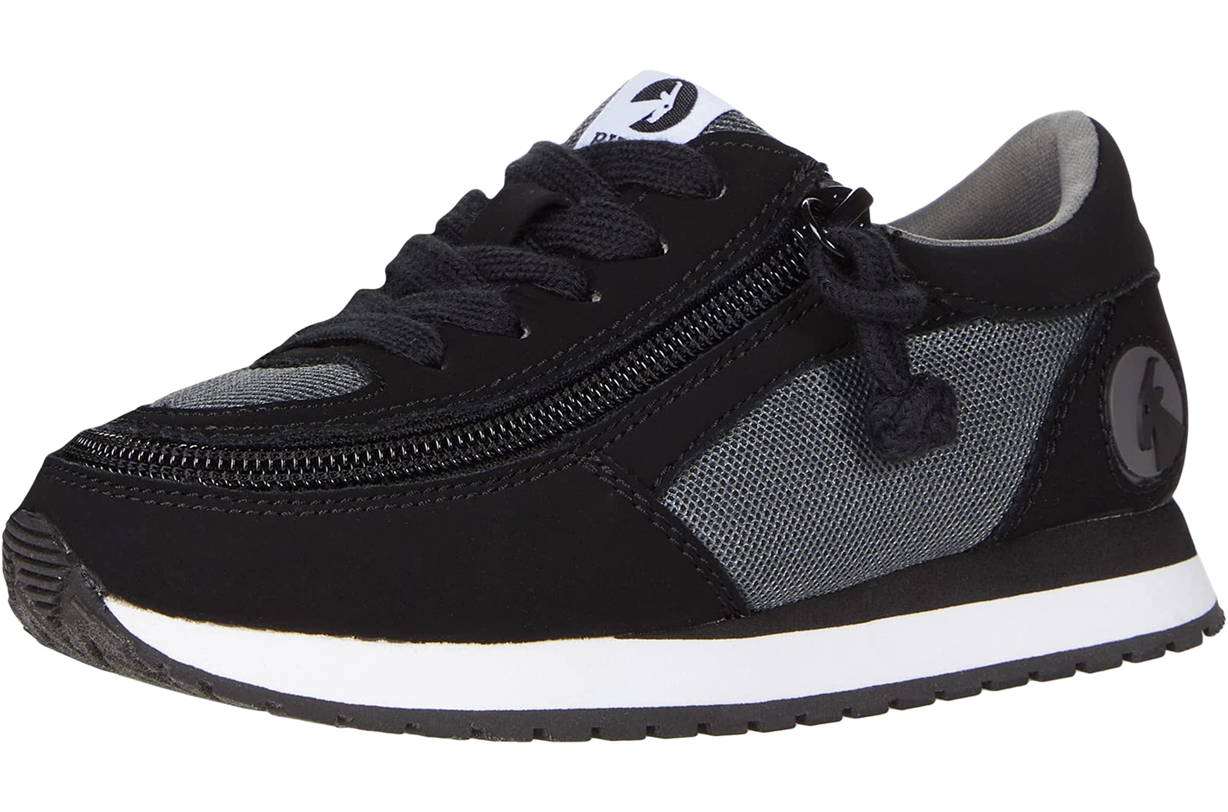 BILLY Footwear Kids Jogger Shoes - Easy On/Off Zipper Sneakers for Boys & Girls (Toddler/Little Kid/Big Kid) - Perfect for School, Play & Everyday Wear