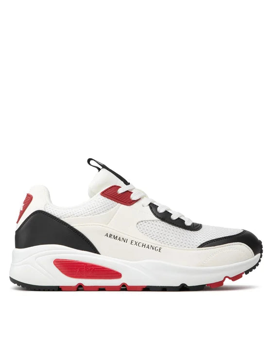 Armani Exchange OP.White Black Sneakers for Men - Casual Fashion Sneakers for Everyday Wear | Perfect for Street Style, Work & Weekend Outfits