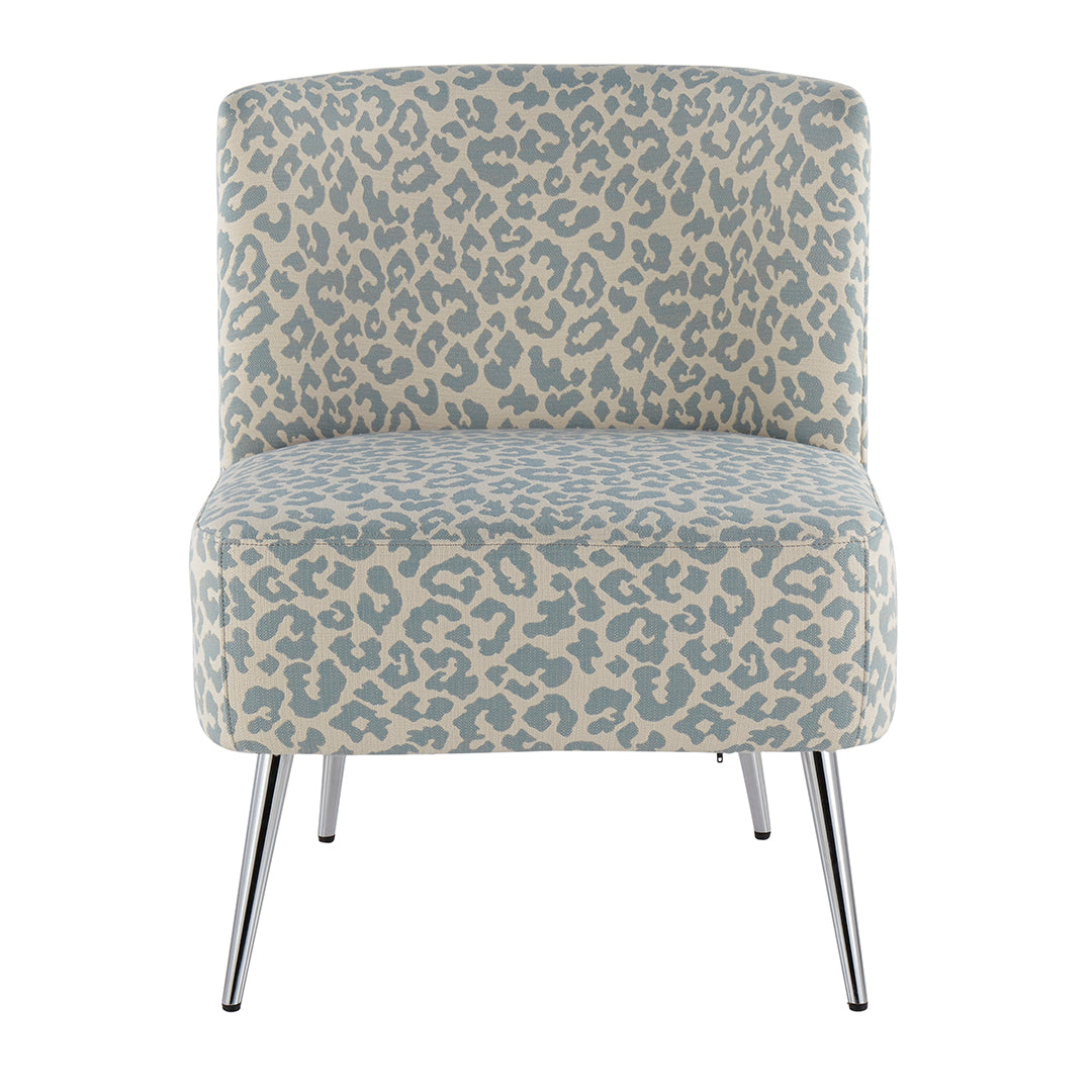 Fran Slipper Chair - Modern Accent Chair for Living Room, Bedroom & Office - Comfortable Upholstered Lounge Chair with Sturdy Wooden Legs - Perfect for Reading, Relaxing & Small Spaces