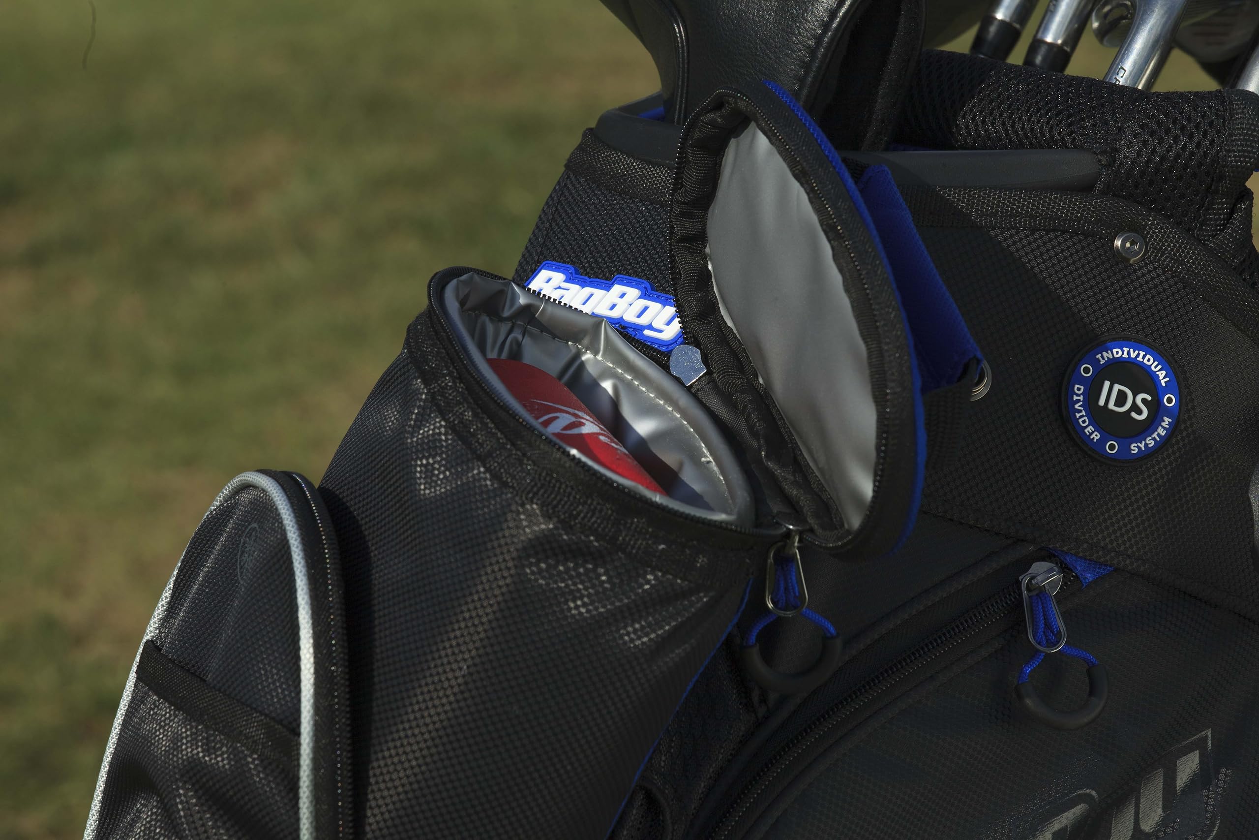 Bag Boy Chiller Hybrid Golf Stand Bag - Lightweight & Durable Black/Charcoal/Red Design - Perfect for Golfers & Outdoor Sports Enthusiasts