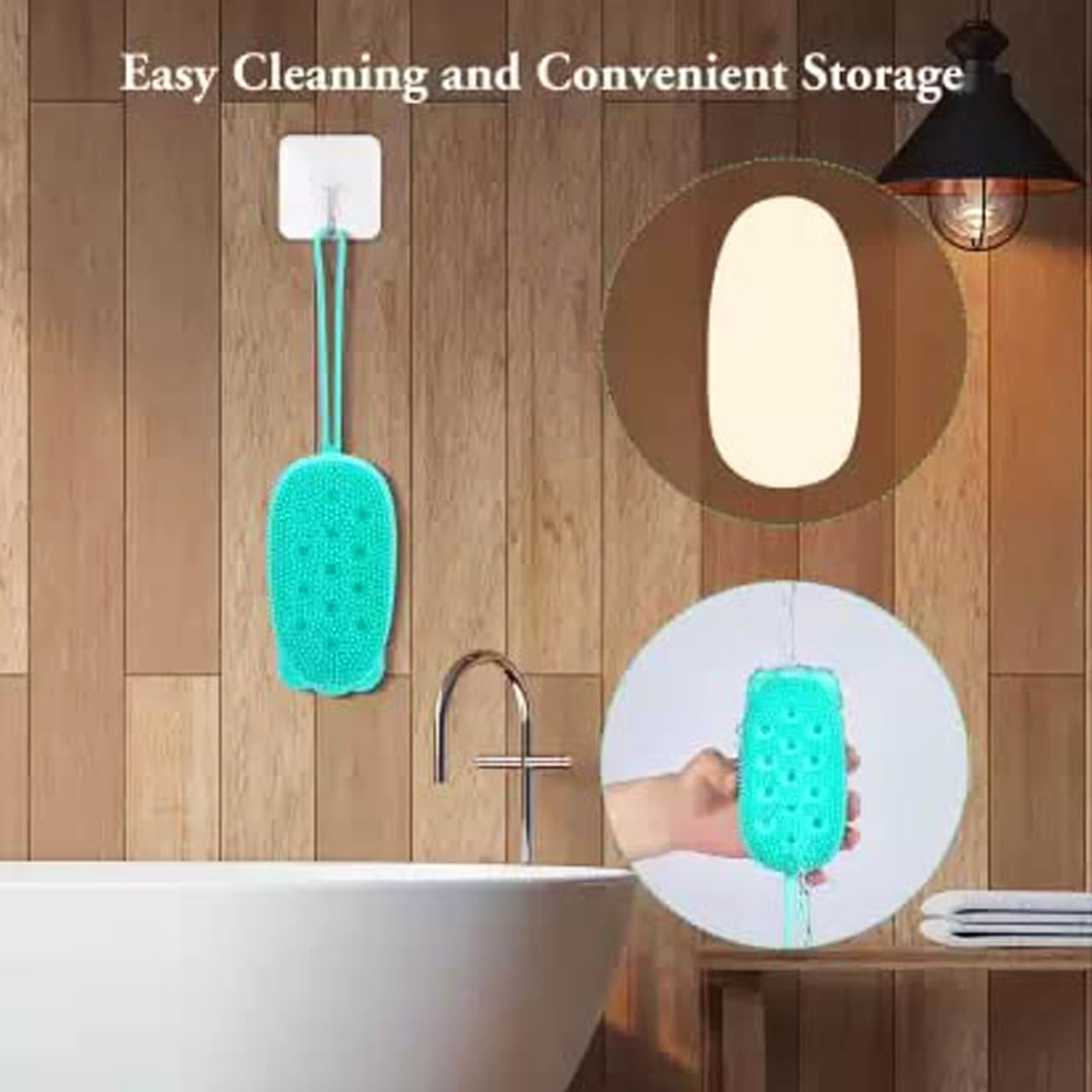 ETONIA Silicone Massage Bath Brush for Hair Scalp & Body - Exfoliating Shower Brush with Soap Dispenser - Bubble Bath & Shampoo Scrubber - Gentle Skin Cleansing & Relaxing Massager for Men & Women (Multicolor, Pack of 1) - Perfect for Spa Days & Deep Hair Cleansing