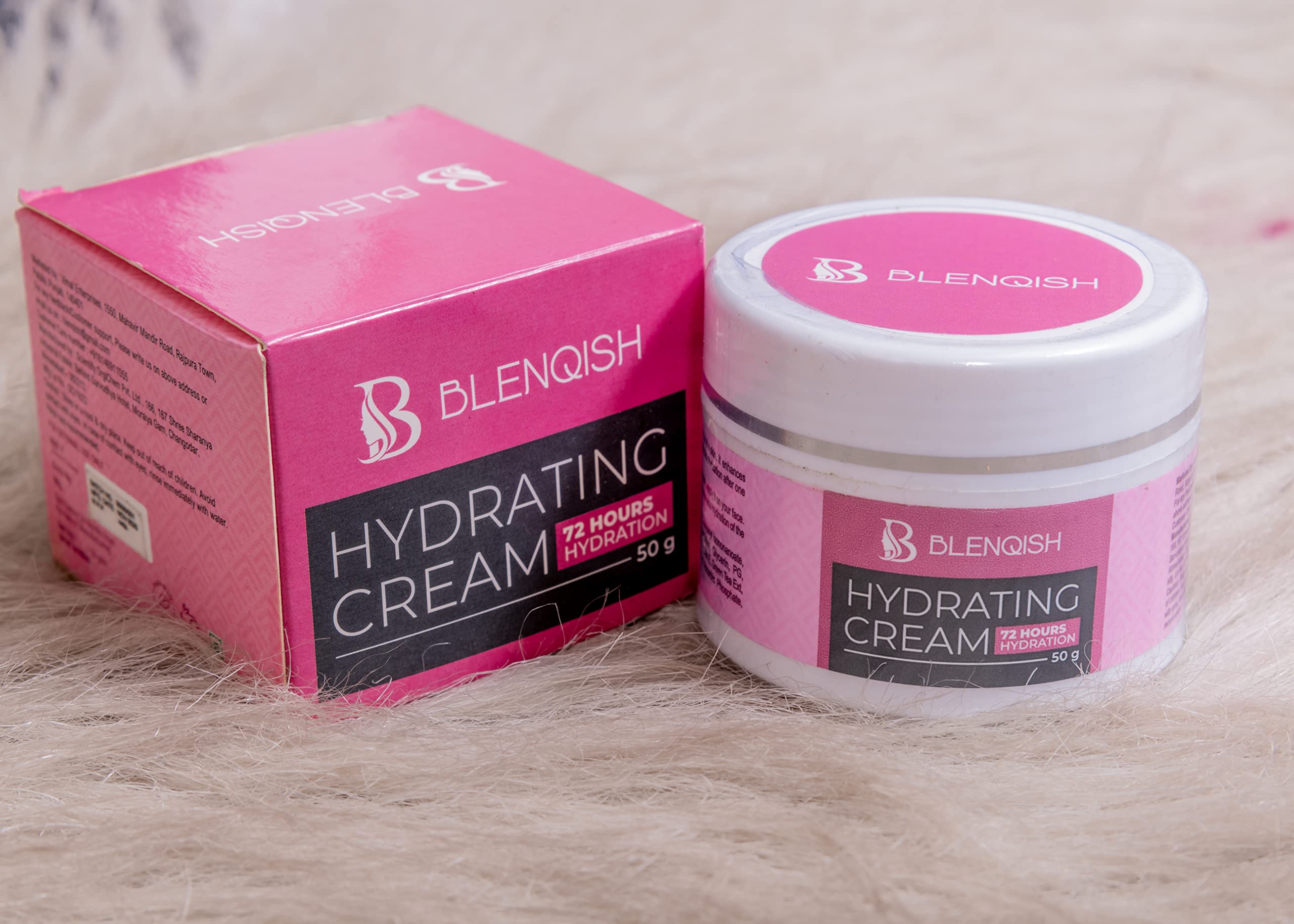 BLENQISH Watermelon & Cucumber Face Scrub & Hydrating Cream - 72H Moisture Boost, Oil Control & Anti-Aging for All Skin Types | Gentle Exfoliation & Deep Hydration | Reduces Wrinkles | Perfect for Daily Skincare & Post-Makeup Cleansing