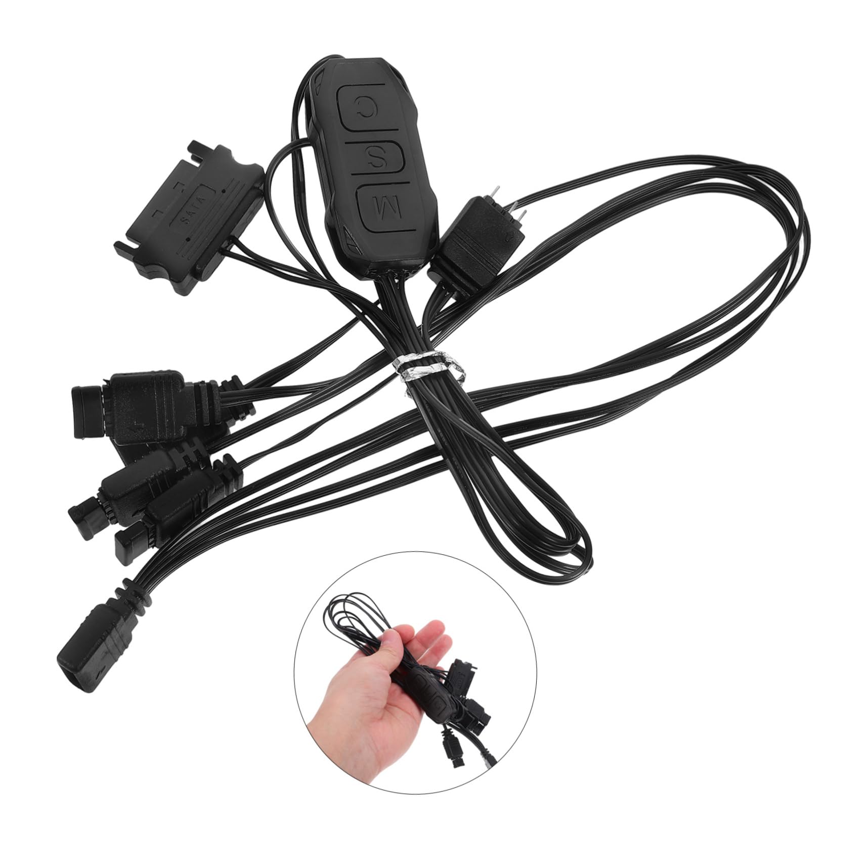 Mini RGB LED Controller for PC Motherboard - Easy Install RGB Lighting for Gaming Setup