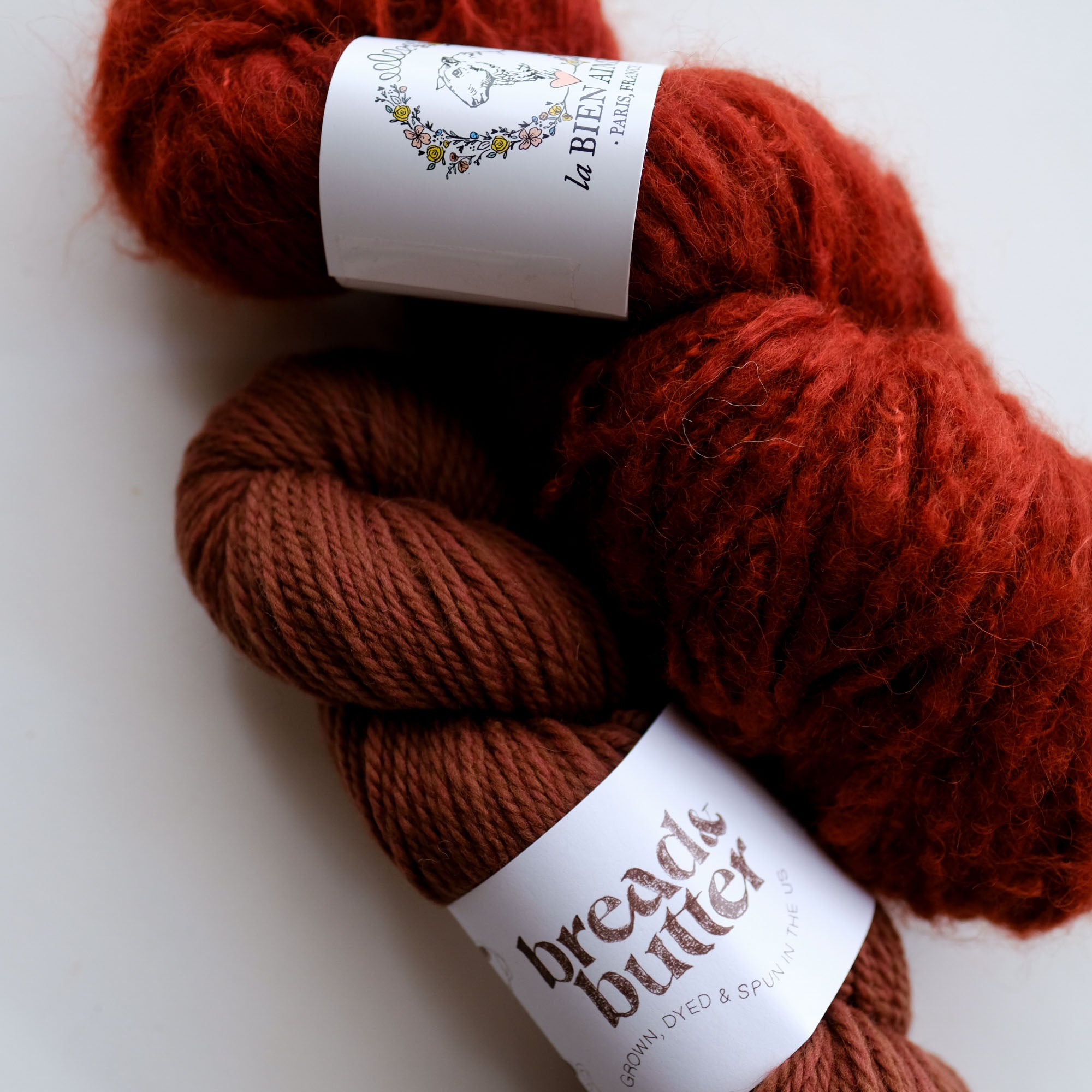 La Bien Aimèe x Bread & Butter x Kristine Vejar Gateau Breton Cowl Bundle - Handmade Knitting Kit for Cozy Winter Wear, Perfect for Scarf & Shawl Lovers