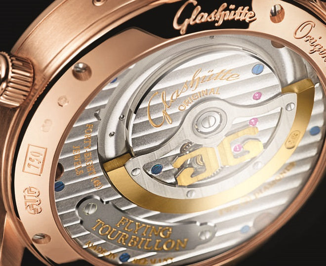 Glashutte Original Pano Lunar Tourbillon 18K Red Gold Men's Luxury Watch - Perfect for Formal Events & Business Meetings
