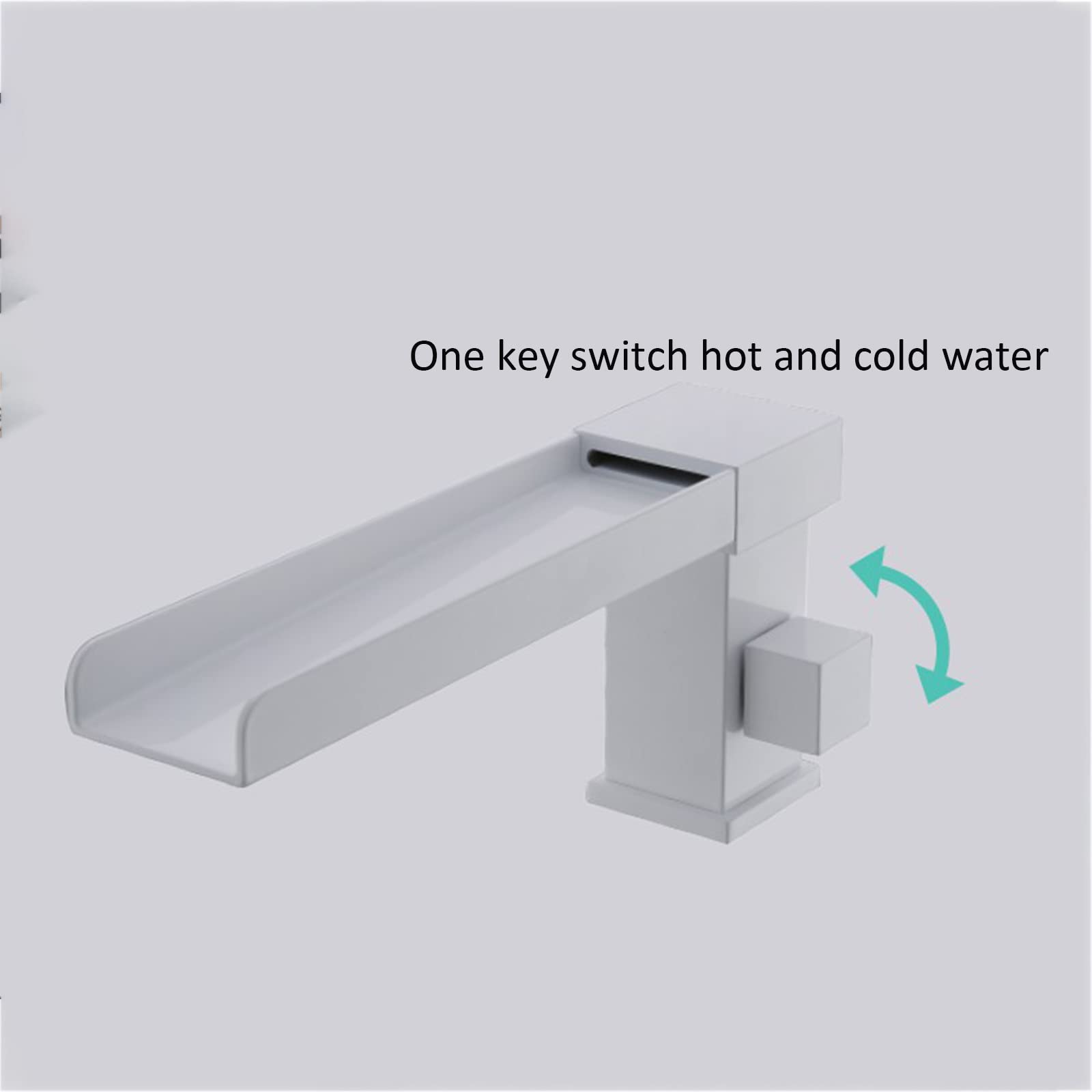 180° Rotating Brass Bathtub Faucet with Hand Shower - Adjustable Hot/Cold Waterfall Tub Mixer Tap, Single Handle Black Tub Filler for Modern Bathroom & Spa Relaxation