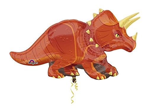 Giant 4-Piece Dinosaur Foil Party Balloons - Jumbo Dino Decorations for Birthday Parties, Baby Showers & Themed Events