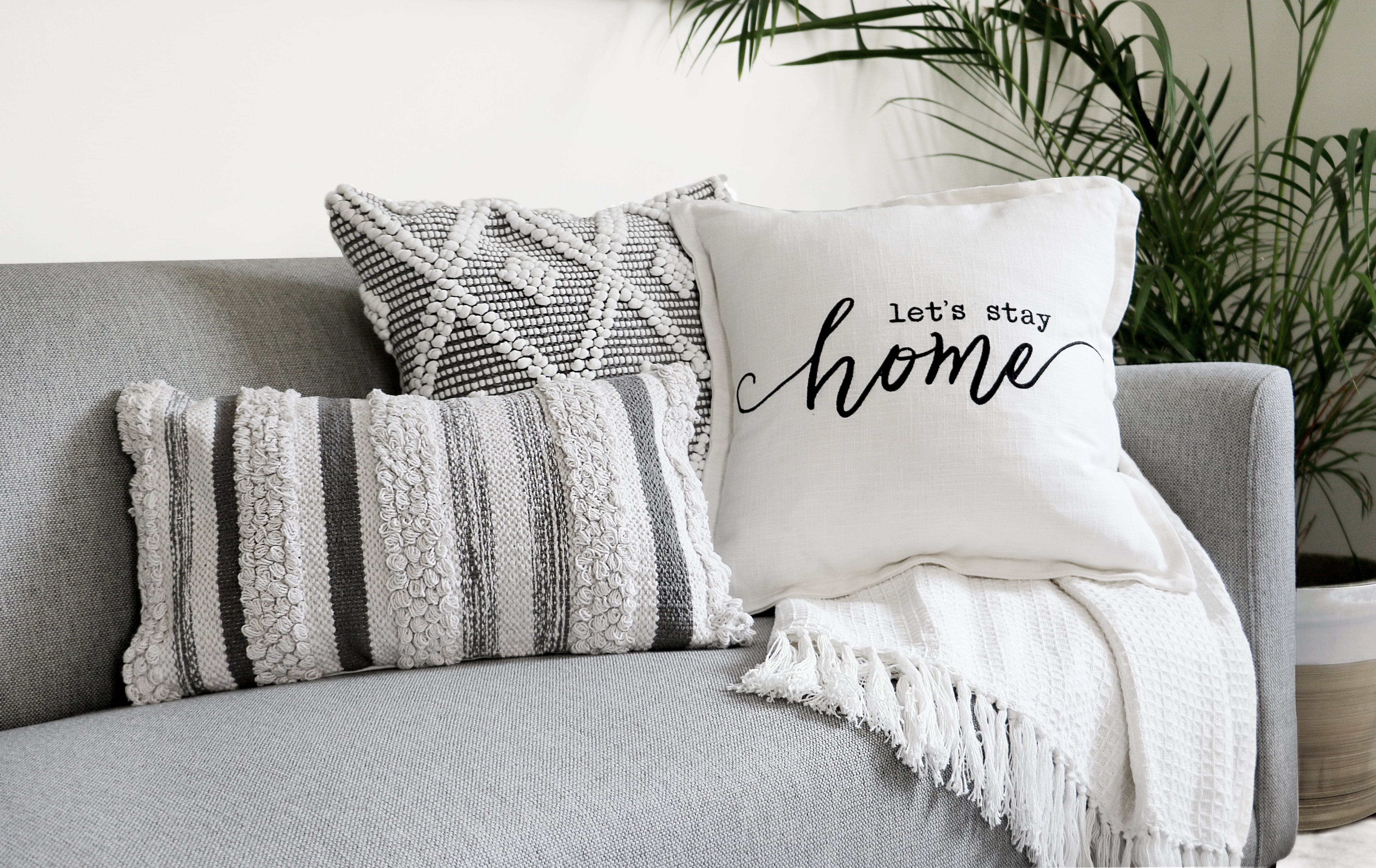Bria Stripe Decorative Pillow Cover - Soft Cotton Cushion Case for Sofa, Bed & Home Decor - Perfect for Living Room, Bedroom & Cozy Spaces