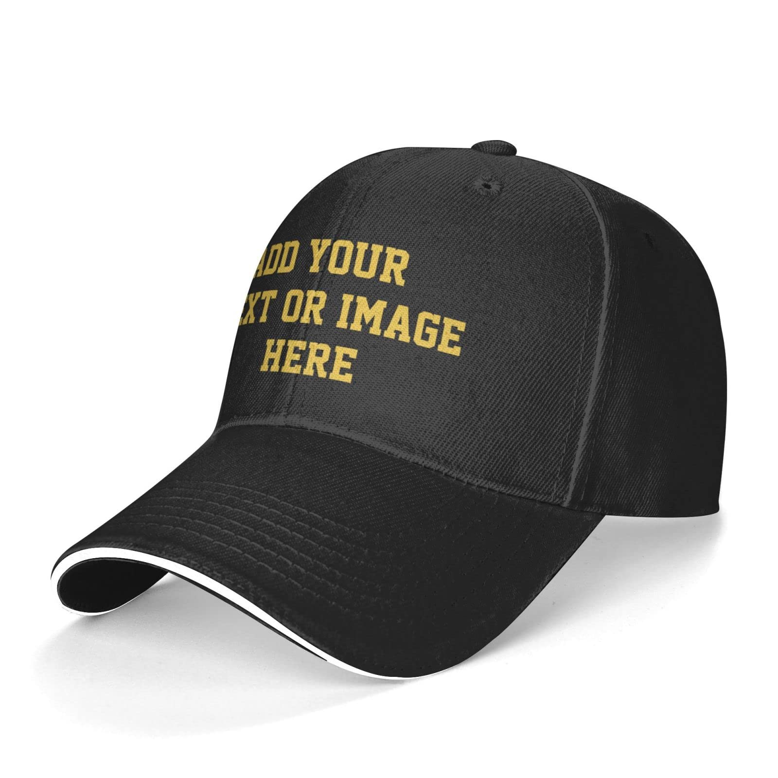 Custom Embroidered Baseball Caps - Add Photos, Logo, or Text for Personalized Hats for Men & Women - Adjustable Snapback & Fitted Styles - Perfect for Sports, Gifts, and Brand Promotions