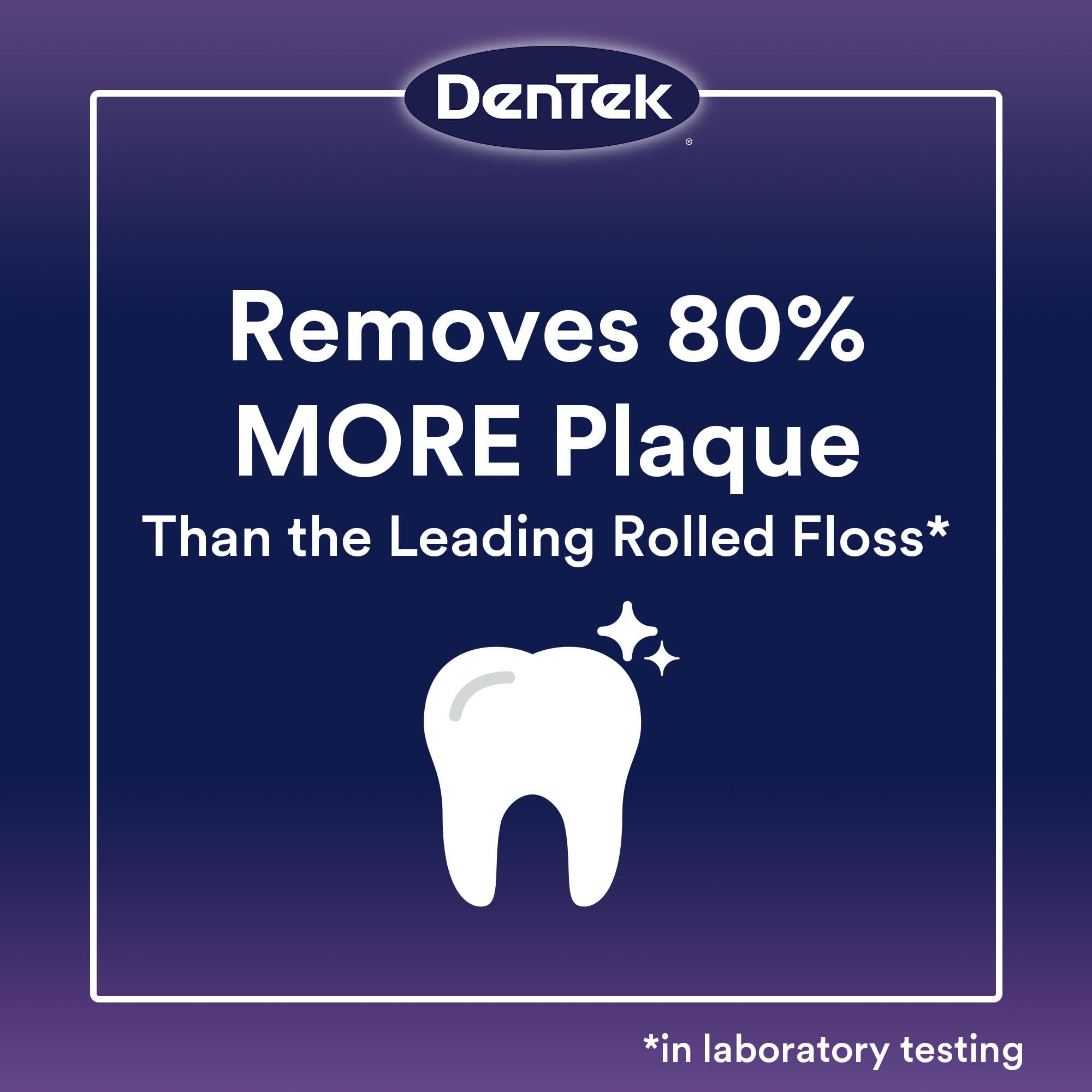 DenTek Cross Flosser Plaque Control Floss Picks - X-Shaped Dental Floss for Effective Plaque Removal (75 Count) | Perfect for Travel, Home & Office Oral Care
