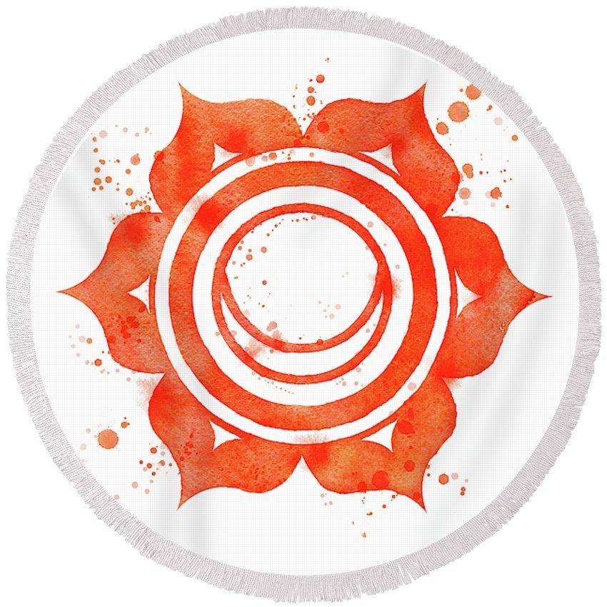 7 Chakras Round Beach Towel Set - Yoga Meditation & Spiritual Healing Accessories - Perfect for Beach, Pool, Yoga Practice & Spiritual Decor