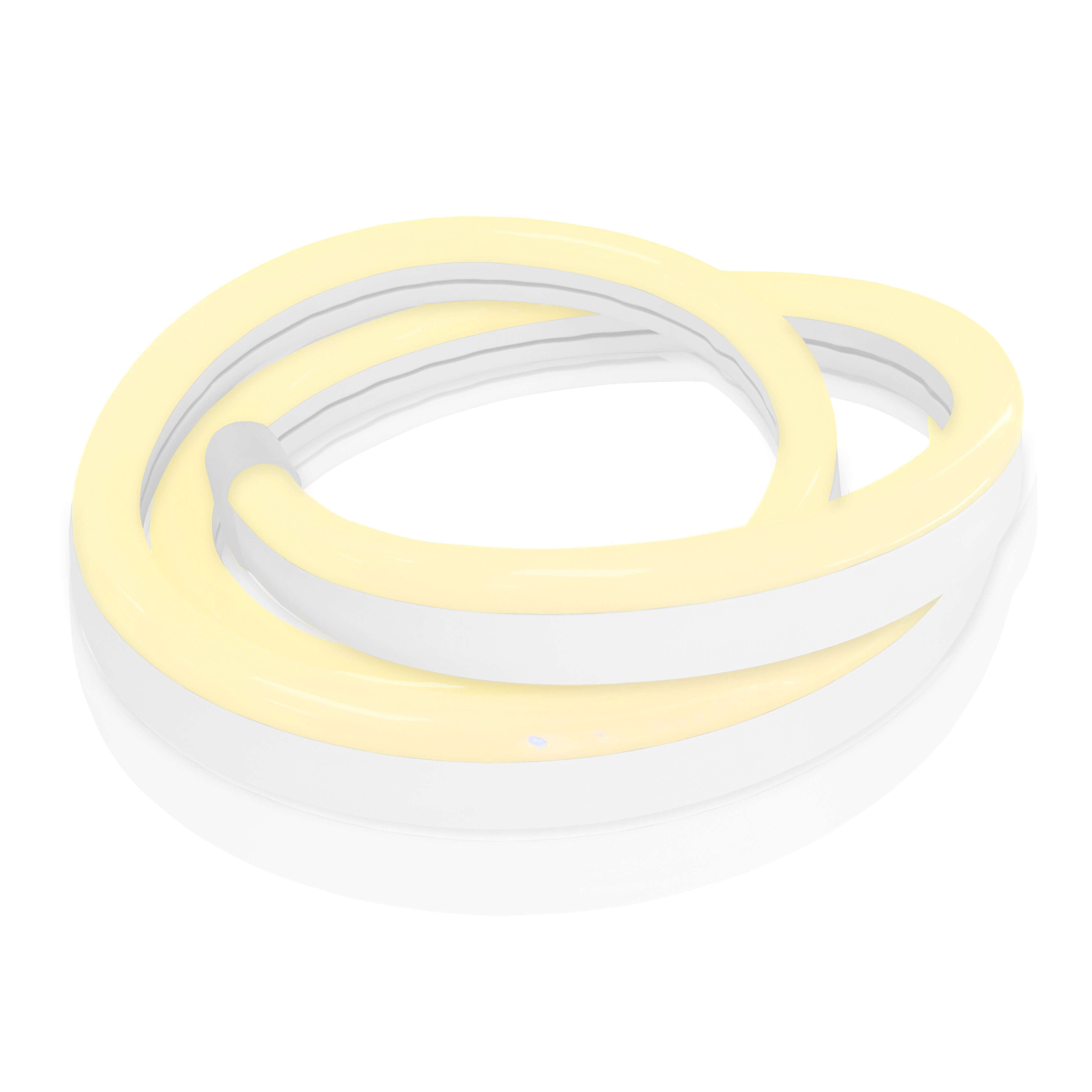 Neon LED Strip Light 3000K Warm White - Flexible Standard Size with Custom Cuts for Home Decor, Bedroom, Kitchen & Party Lighting