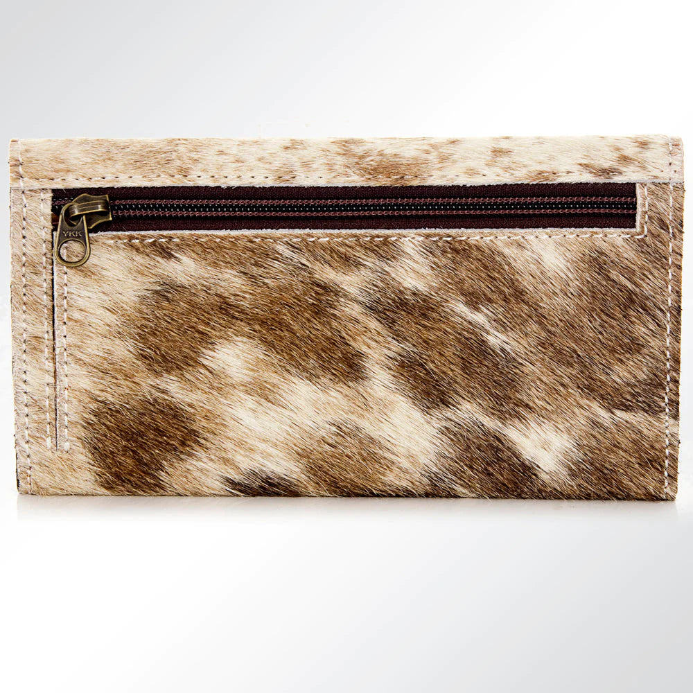 Genuine American Darling Hand-Tooled Leather Flap Wallet - Stylish & Durable for Everyday Use, Travel & Gifts