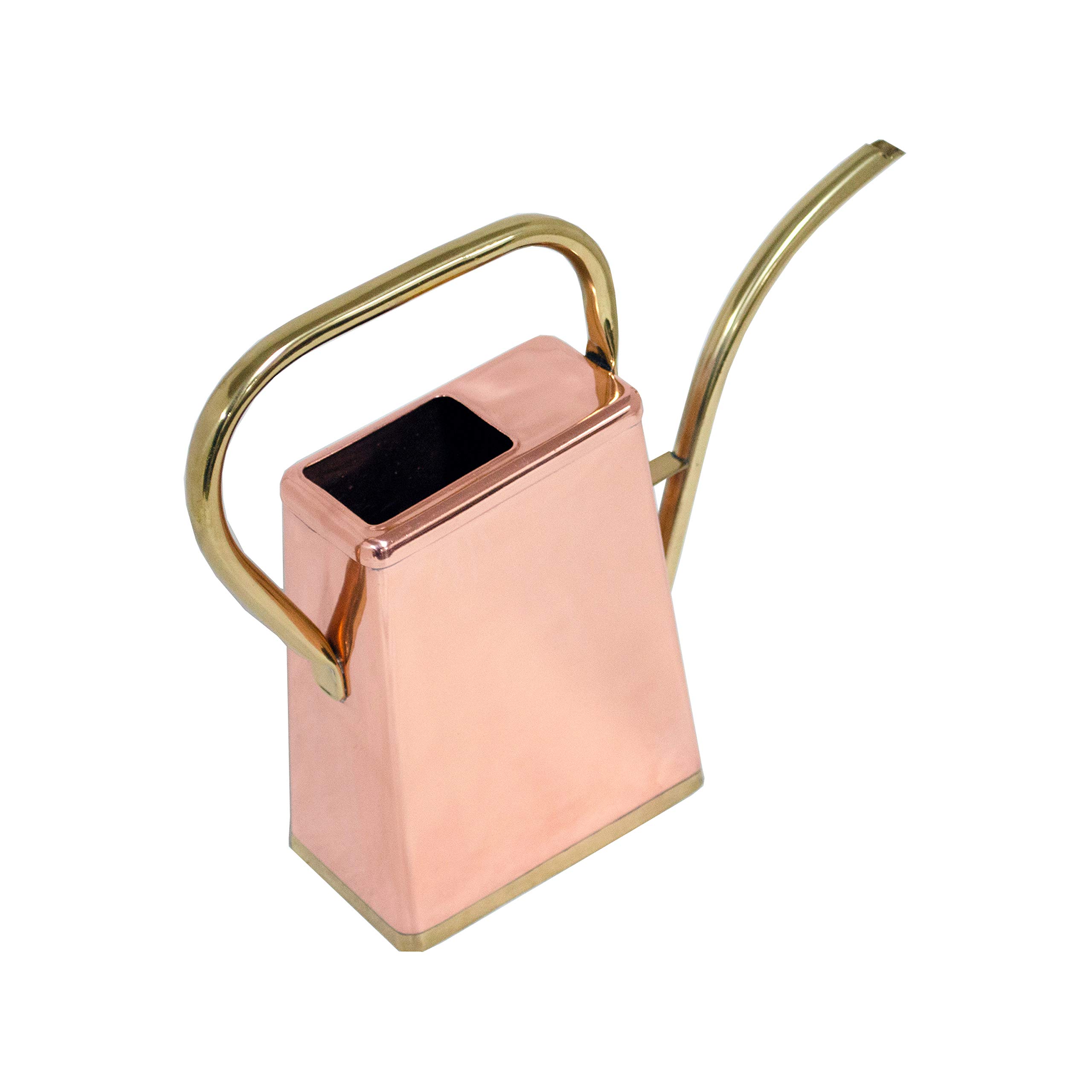 Bosmere 1.5 Pint Copper Watering Can with Brass Handle & Spout - 100% Traditional Metal Garden Watering Can for Indoor Plants, Outdoor Flowers & Herb Gardens