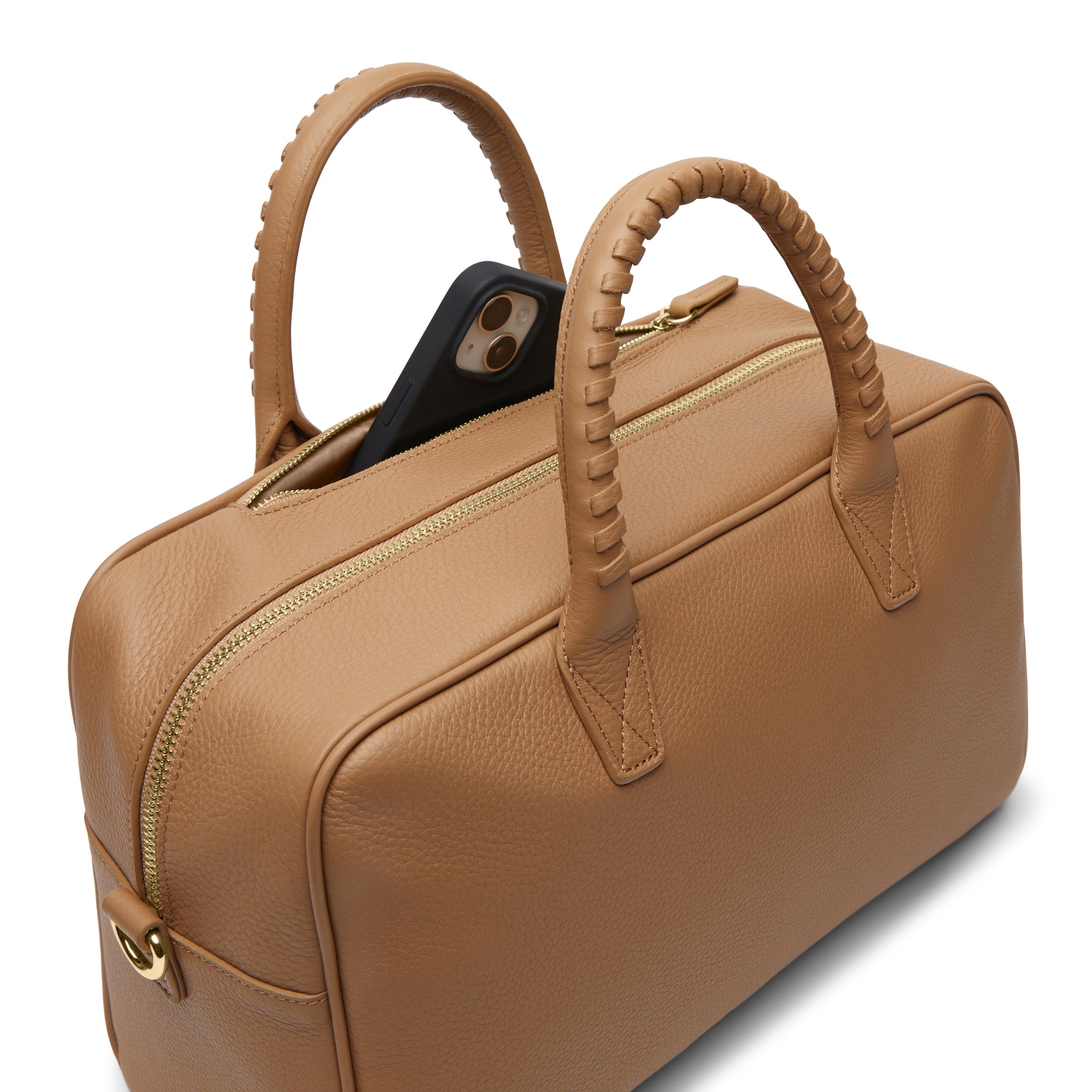Premium Genuine Leather Park Satchel in Camel Brown - Stylish & Durable Crossbody Bag for Women, Perfect for Work, Travel & Everyday Use