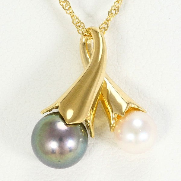 18K Yellow Gold Pearl Necklace for Women - Elegant Luxury Jewelry Gift for Wedding, Anniversary & Special Occasions