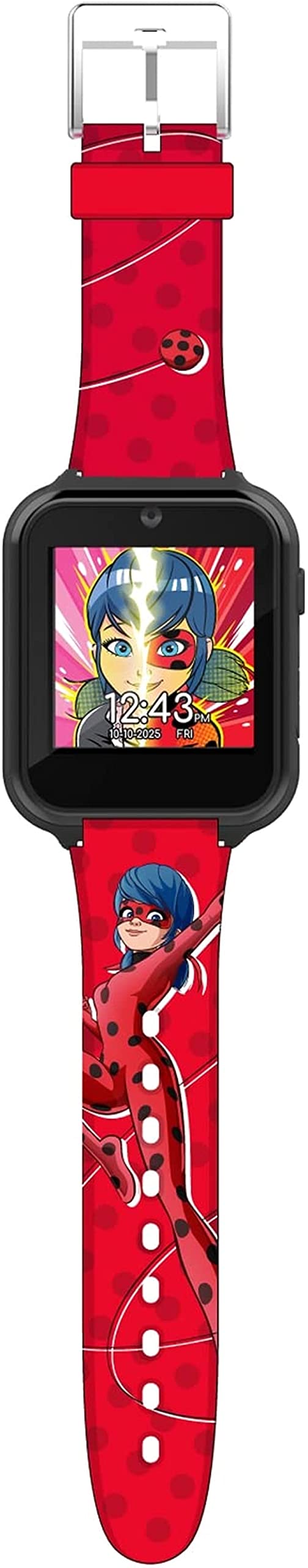 Interactive Smartwatch for Kids - Touchscreen Watch with 10 Changeable Faces, Step Counter, Games, Selfie Camera, Alarm & Timer - Durable Silicone Band Fits 5.5-8 Inch Wrists - Perfect for School, Playtime & Outdoor Activities