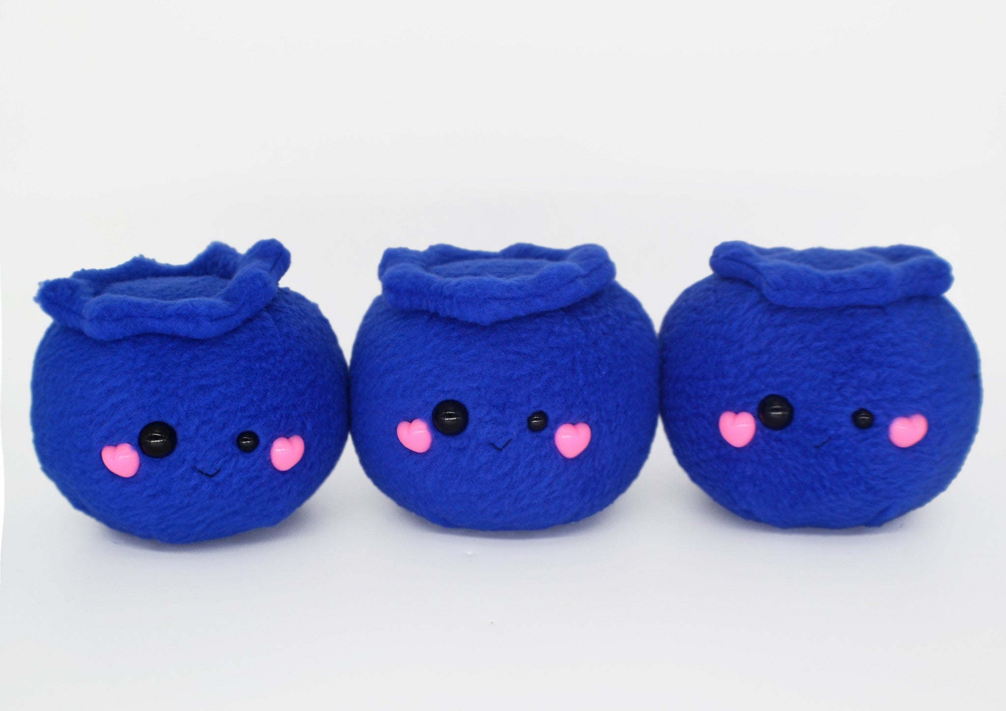 Adorable Blueberry Plush Toy - Kawaii Handmade Vegan Fruit Plushie for Desk Decor, Gifts & Stress Relief | Perfect for Office, Nursery & Cozy Home Decor