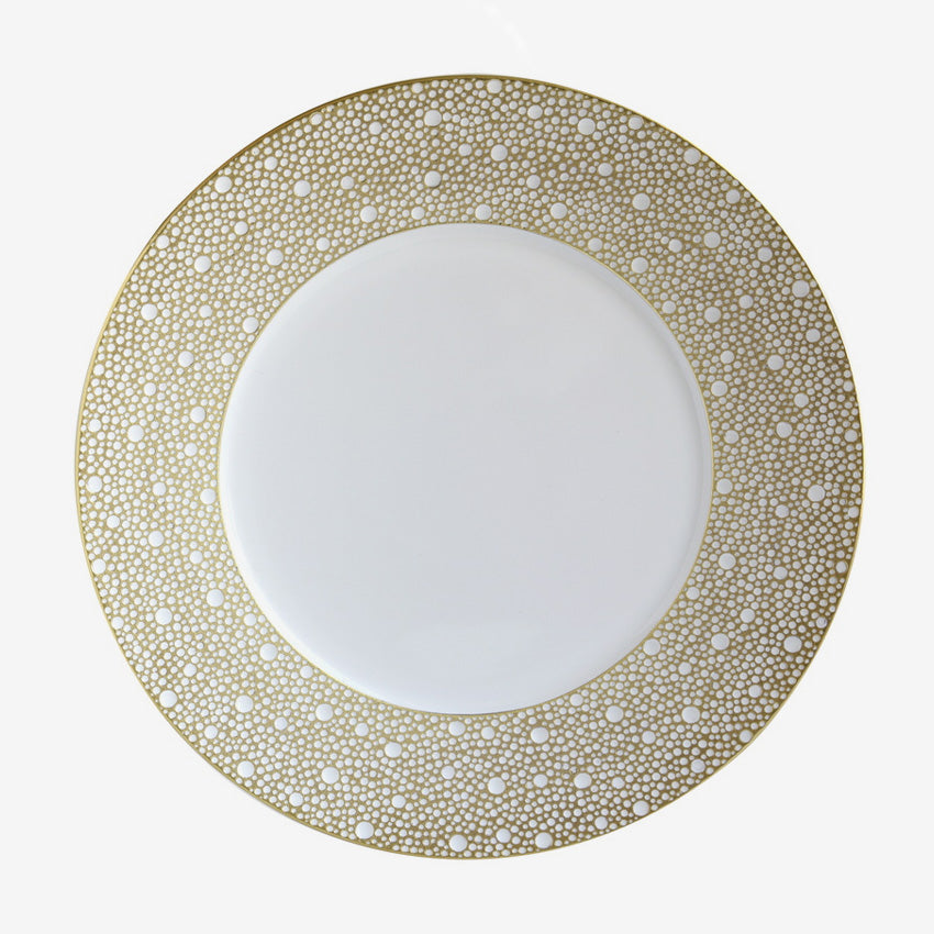 Bernardaud Ecume Porcelain Dinner Plate - Elegant Fine China for Formal Dining & Special Occasions