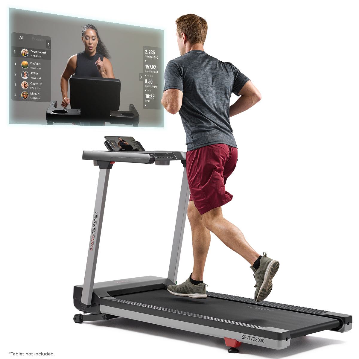 Premium Foldable Auto Incline Smart Treadmill with 20