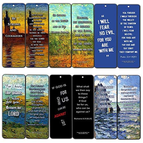 Christian Kjv Bookmarks - Be Strong (12-pack)