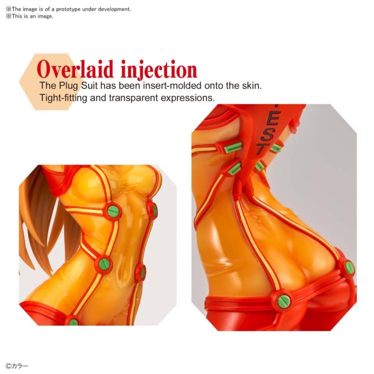 Figure Rise Labo Shikinami Asuka Langley Evangelion Plastic Model Kit - Anime Action Figure Building Set for Collectors & Hobbyists - Perfect for Display, Cosplay & Evangelion Fans