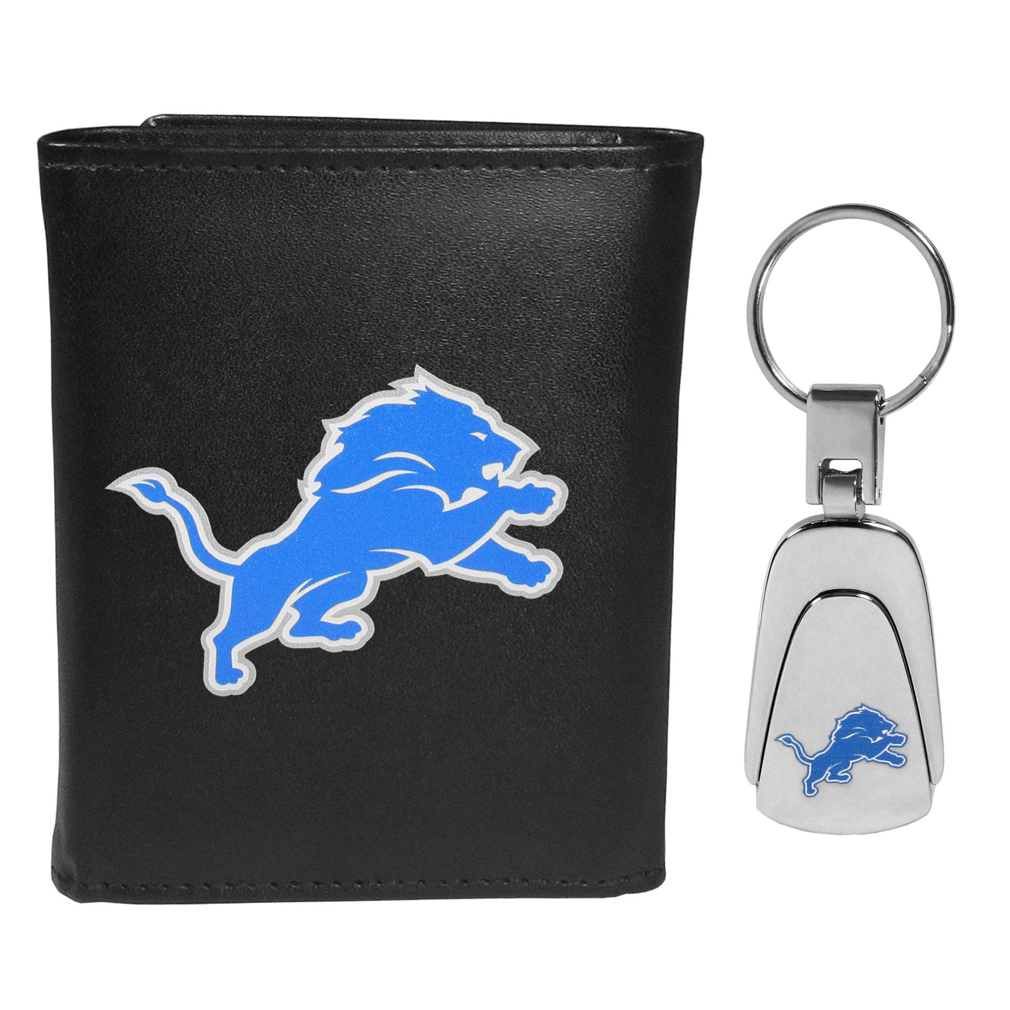 Premium Siskiyou Tri-Fold Leather Wallet with RFID Protection & Durable Steel Keychain - Stylish & Secure for Men's Everyday Carry, Travel & Business Use