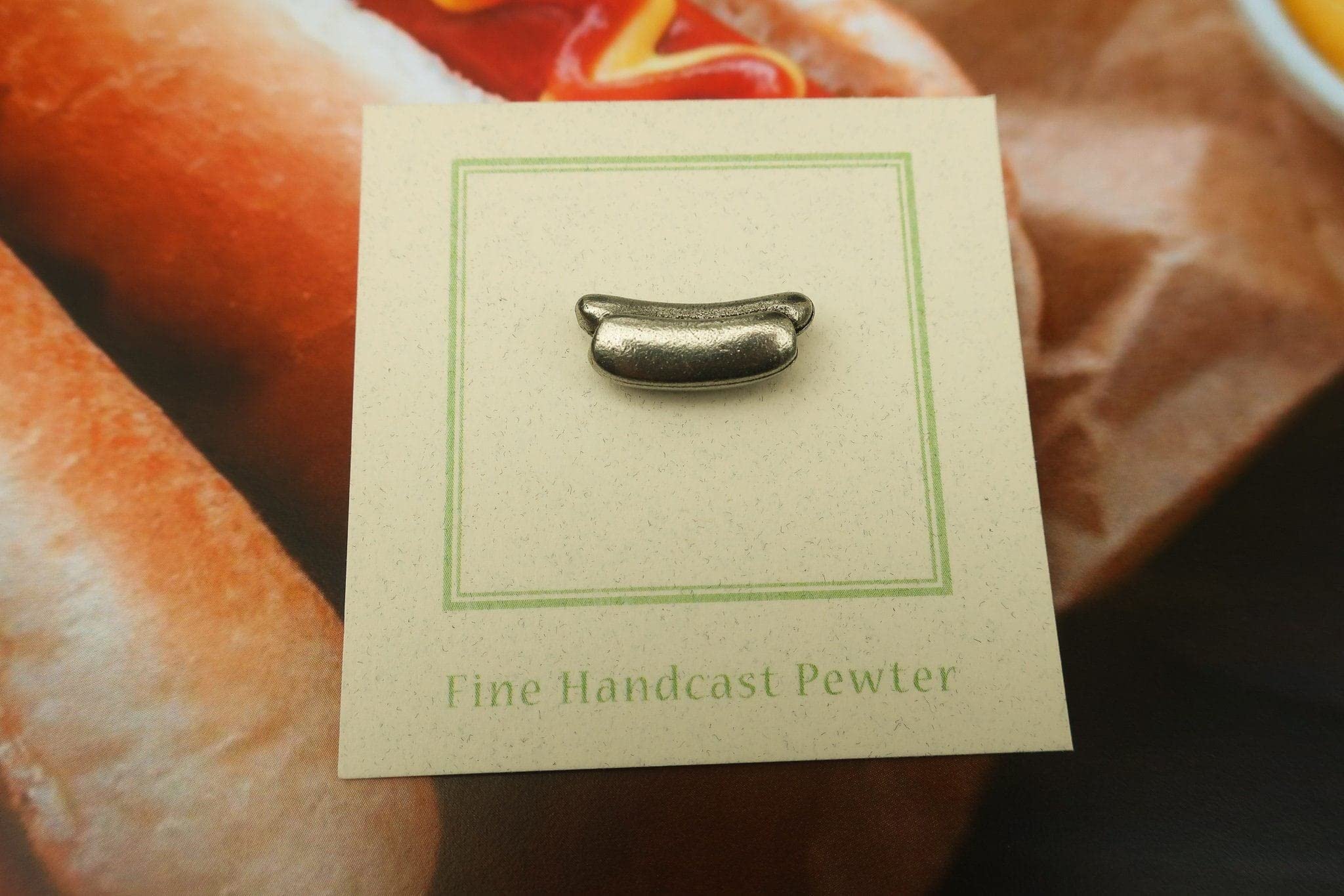 Jim Clift Design Hot Dog Lapel Pin - Unique Novelty Enamel Lapel Pin for Men & Women - Perfect for Suits, Blazers, Gifts & Collectibles