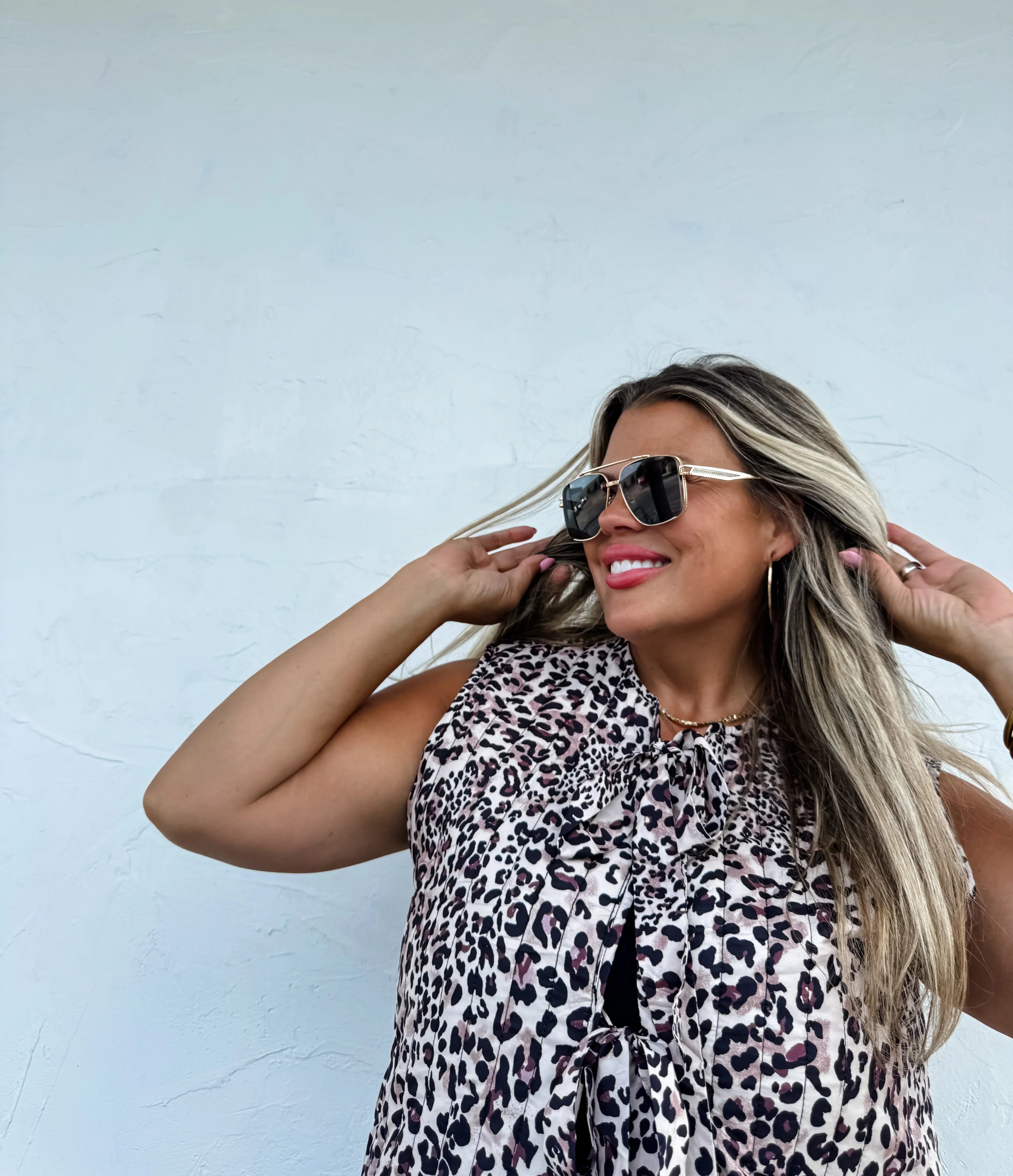PREORDER: Everyly Cheetah Print Quilted Vest for Women - Cozy Winter Fashion Outerwear for Casual Outings & Street Style