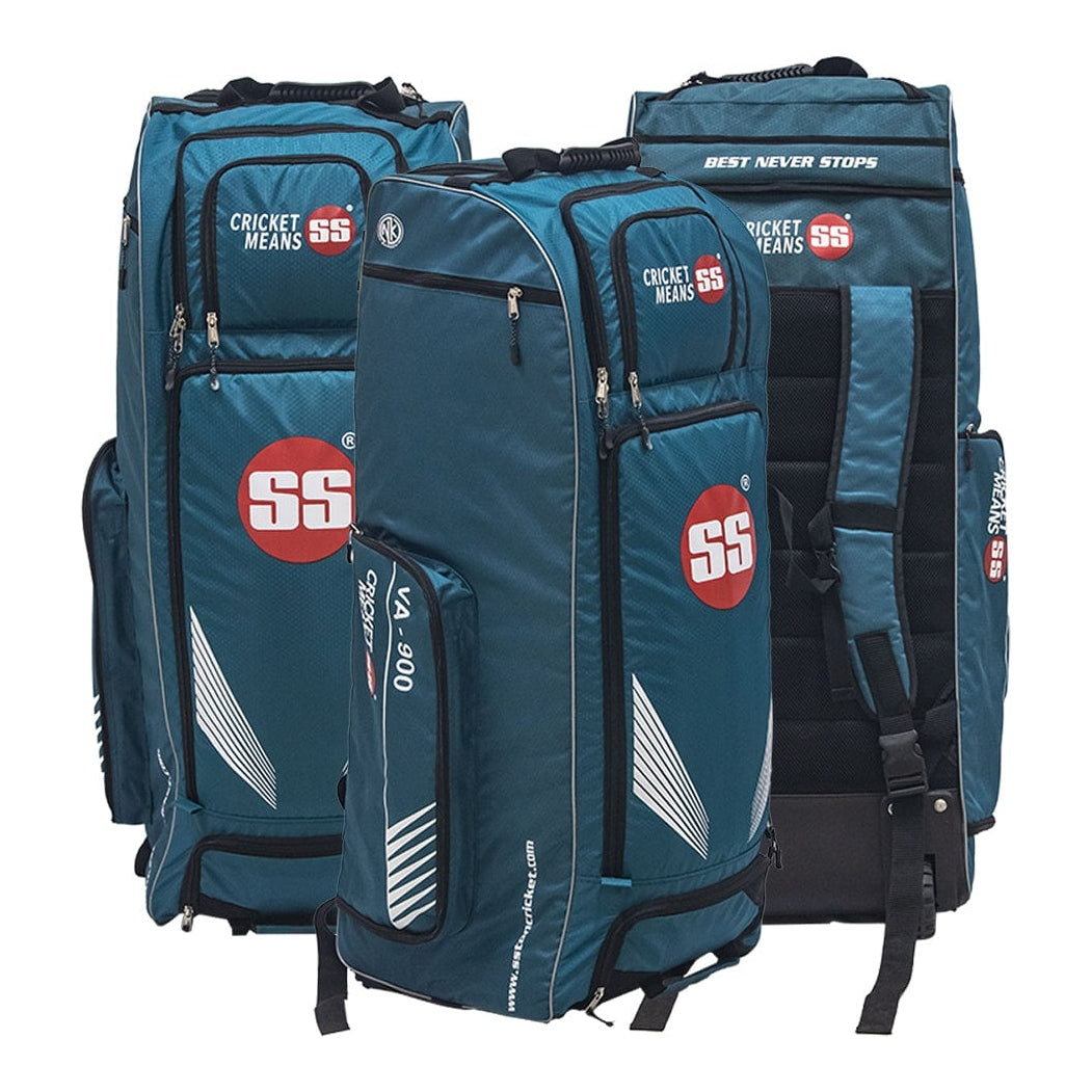 SS VA 900 Duffle Wheelie Cricket Kit Bag - Large Rolling Sports Equipment Bag for Cricket Gear Storage & Travel | Perfect for Team Games, Practice Sessions & Tournament Transport