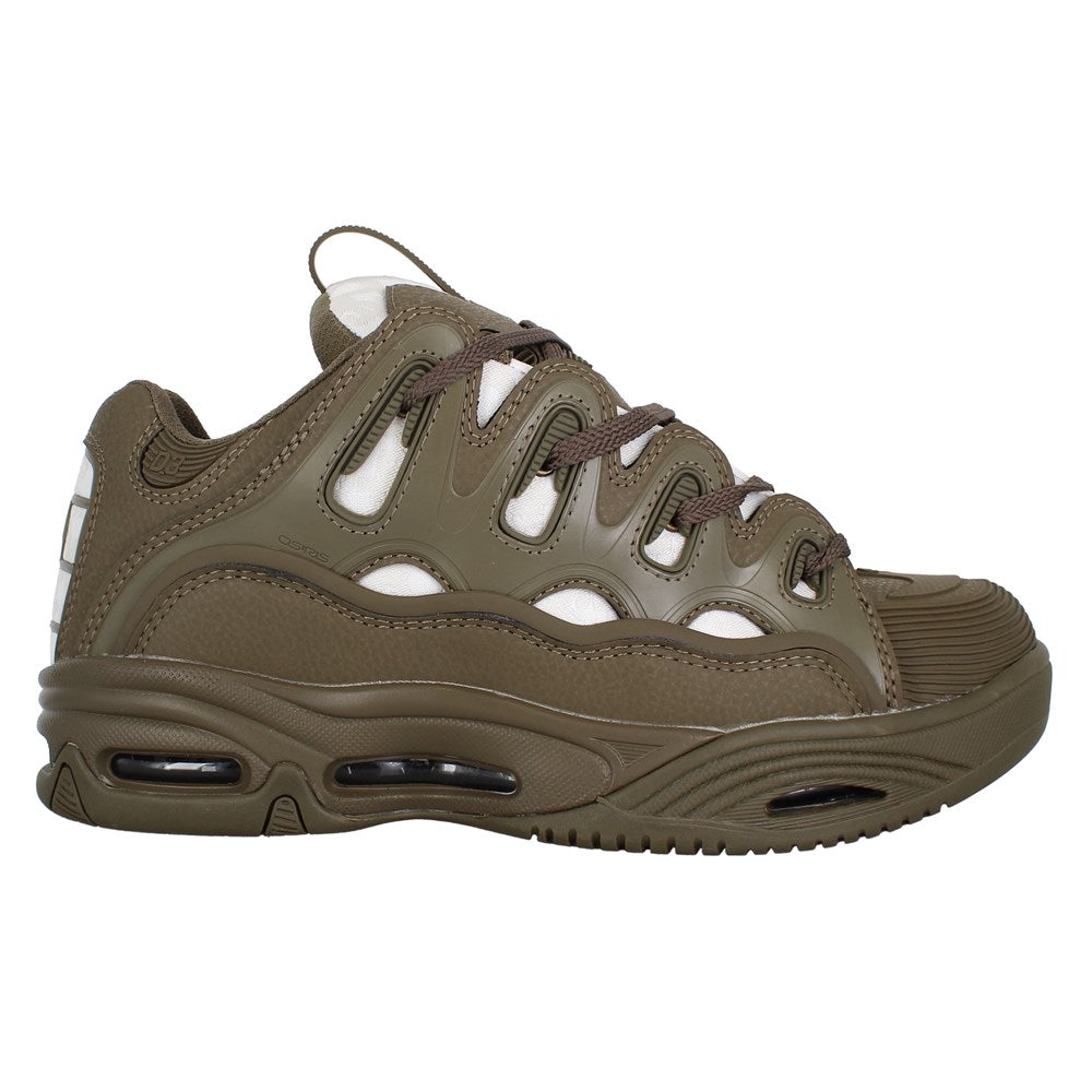Osiris D3 2001 Skate Shoes - Olive/White Colorway - Retro Sneakers for Men & Women - Perfect for Skateboarding, Streetwear & Casual Fashion