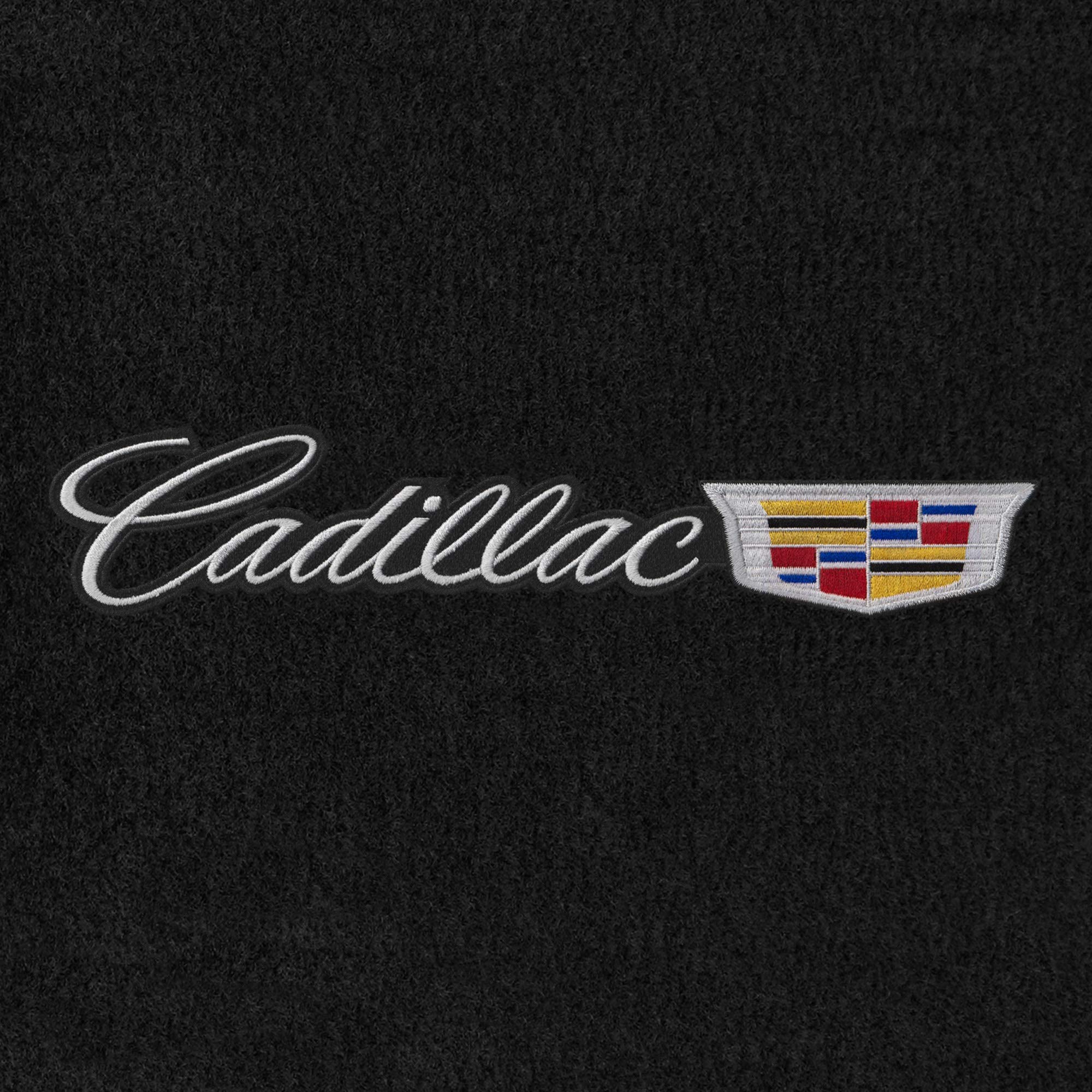 Premium Custom-Fit Carpeted Floor Mats for Cadillac XT4 2019-2024 - Luxury Car Floor Liners with Cadillac Logo (2-Piece Set, Charcoal) | Perfect for All-Weather Protection & Interior Style Enhancement