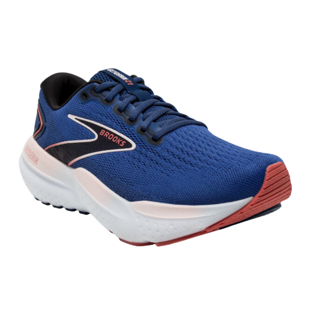 Women's Running Shoes Glycerin 21 - Lightweight Cushioned Sneakers in Blue/Icy Pink/Rose (Medium Width B) for Jogging, Gym Workouts & Daily Walking