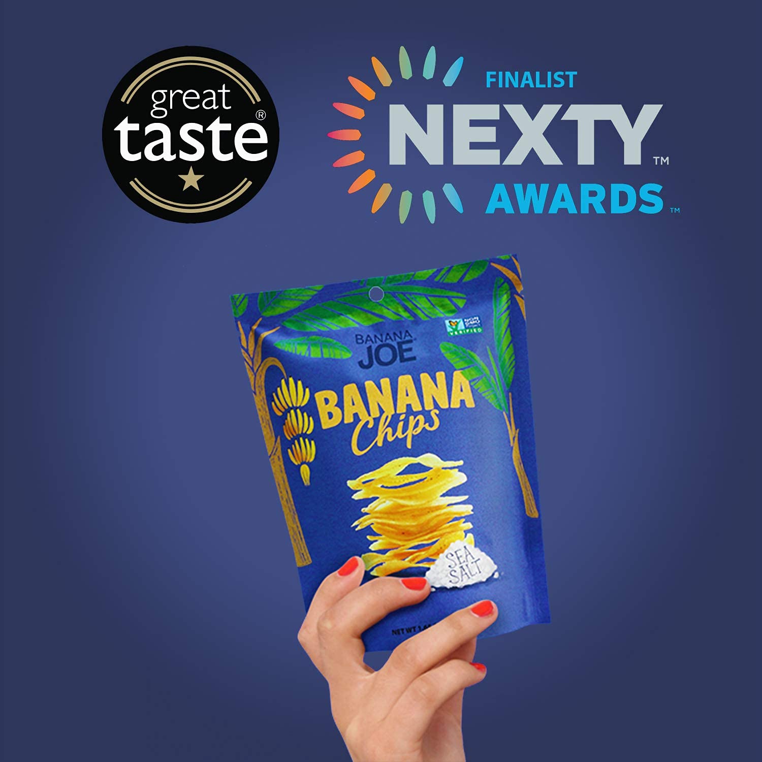 Banana Joe Sea Salt Banana Chips - Healthy Vegan Snacks with 1 Billion Probiotics, Gluten Free, Paleo, Non-GMO, Unsweetened Dried Bananas for Adults & Kids | Perfect for School Lunches, Office Snacks & On-the-Go Energy Boost