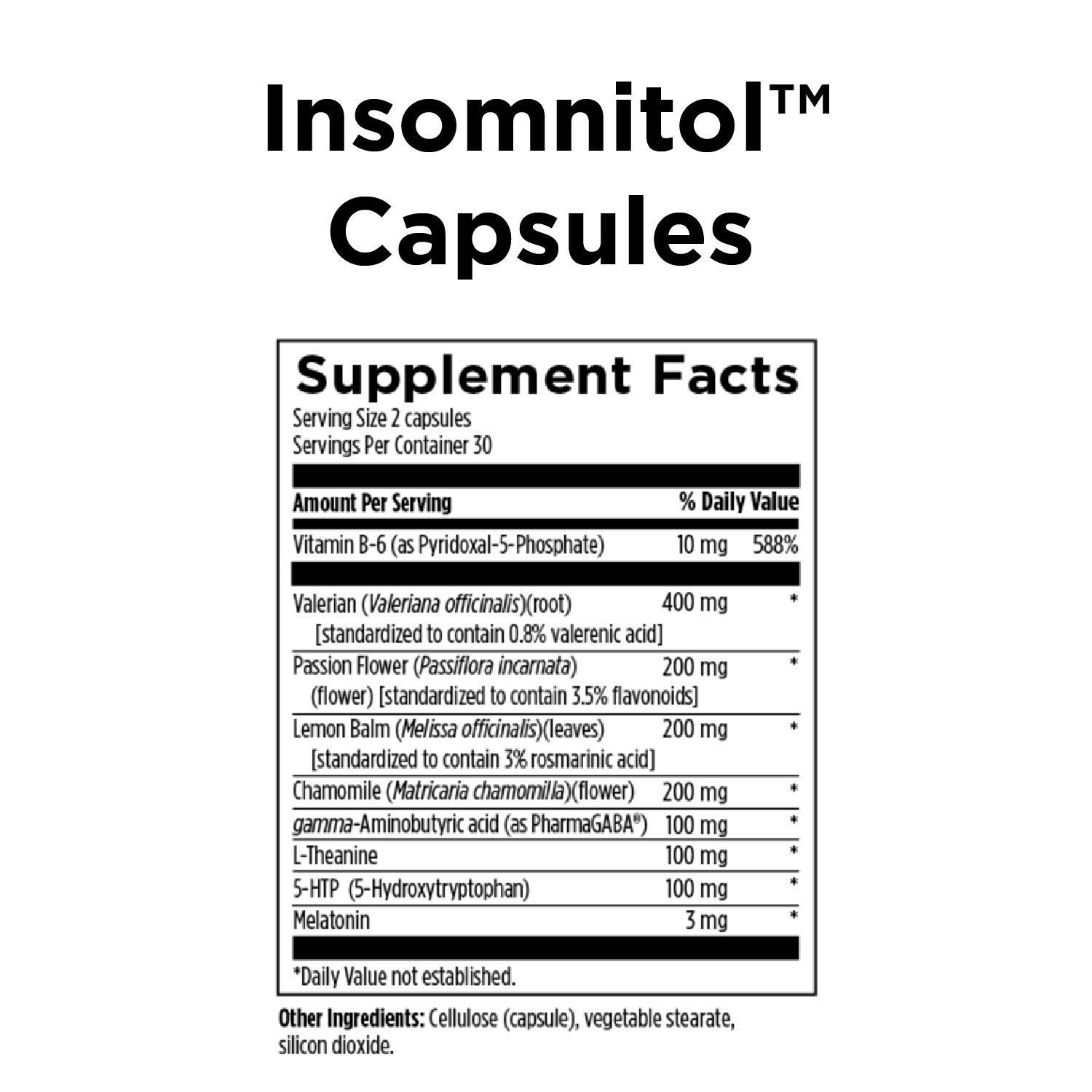 Designs for Health 5-HTP + Insomnitol Duo - Natural Sleep Aid & Mood Support Supplement with Valerian Root, Melatonin & L-Theanine (2 Bottle Set) for Stress Relief & Better Sleep - Perfect for Nighttime Relaxation & Anxiety Relief