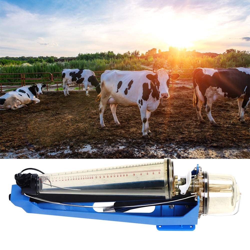 PSU Transparent Milk Meter & Flow Tube - 31kg Capacity for Dairy Farm Milking Machines | Accurate Milk Measurement & Diverter for Cattle | Ideal for Milking Parlor Efficiency & Herd Management