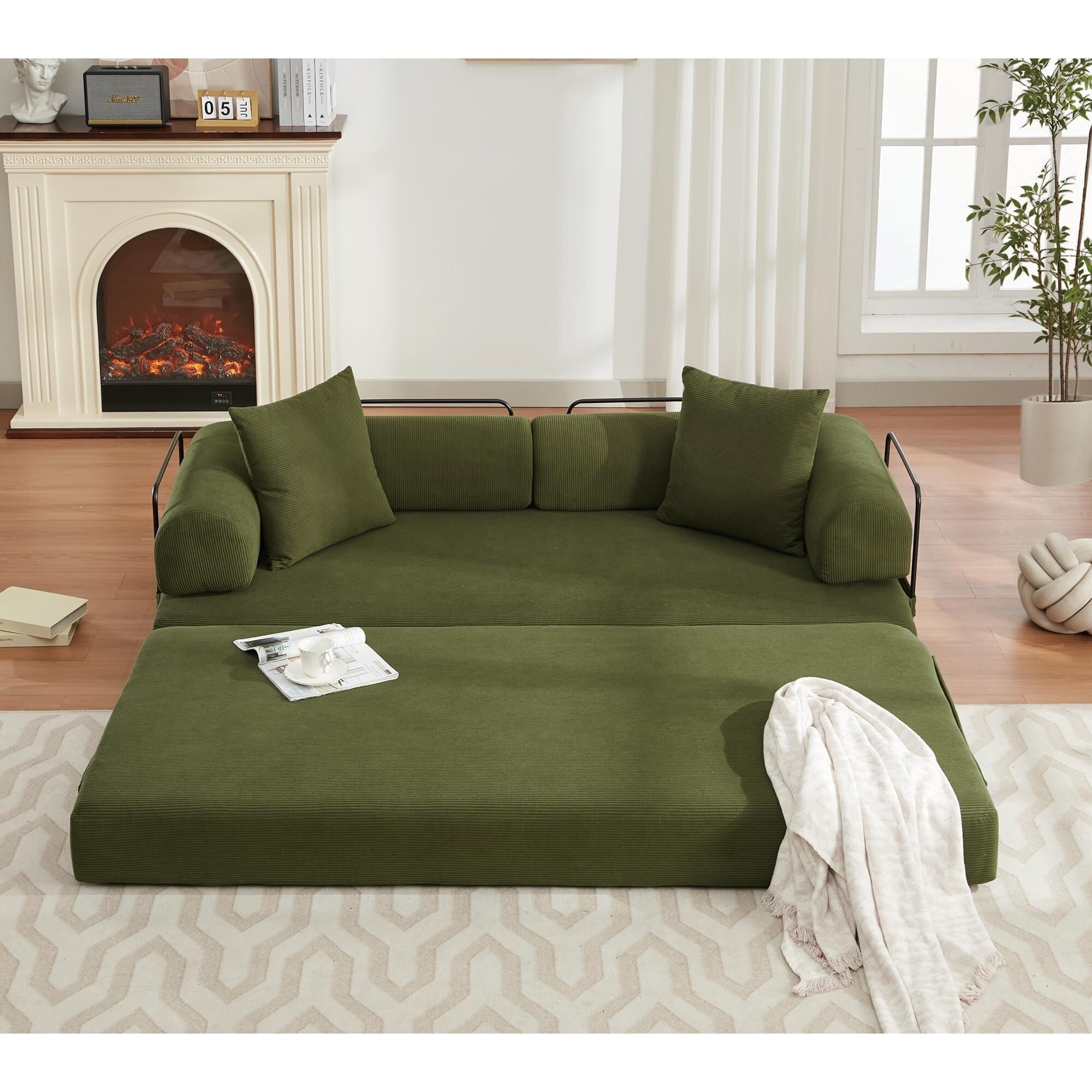 4 in 1 Convertible Sleeper Sofa Bed - 78.5