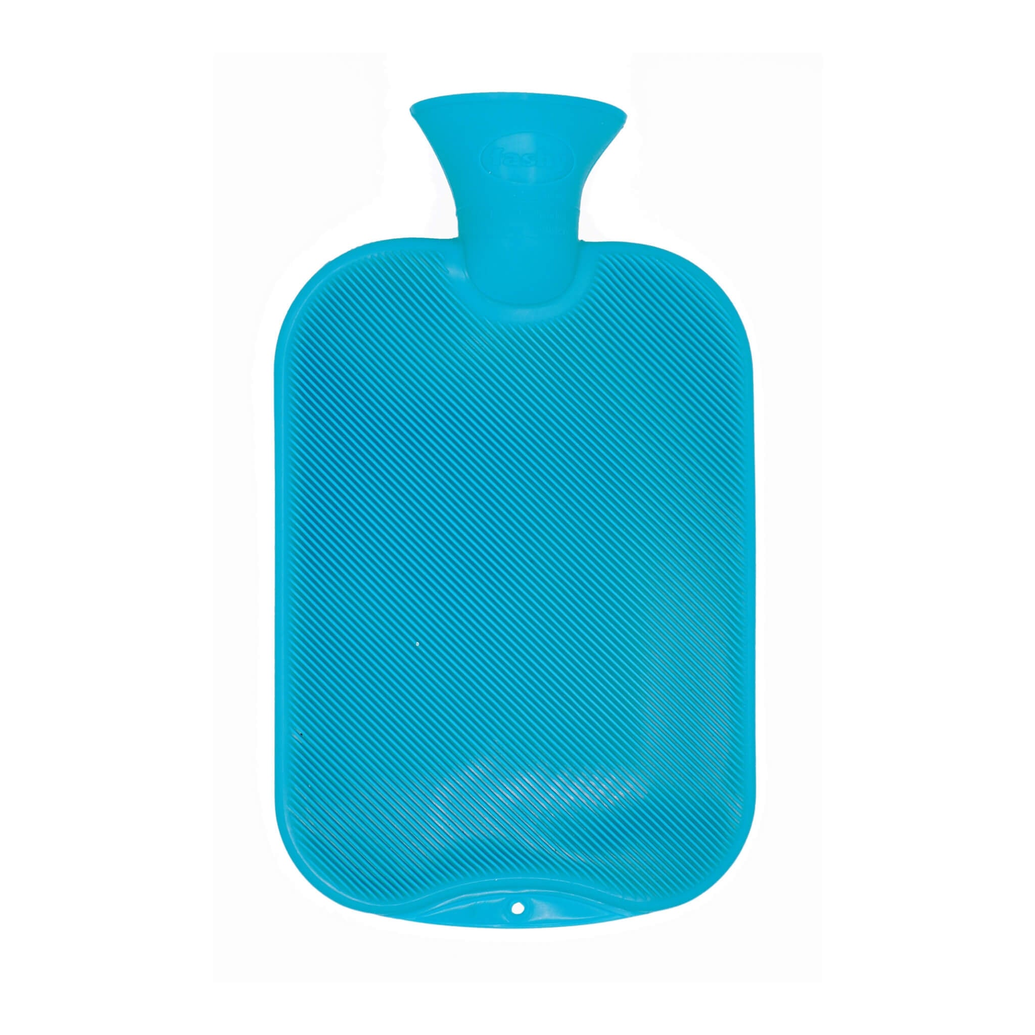 2 Liter Ocean Blue Single Ribbed Fashy Hot Water Bottle - Perfect for Pain Relief, Warmth & Comfort at Home, Office or Travel