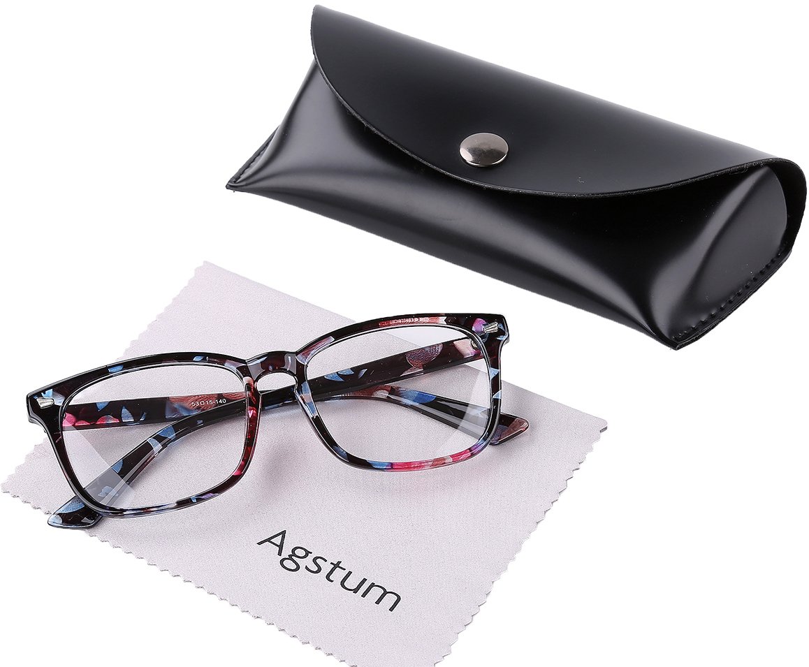 AGSTUM Blue Light Blocking Glasses for Computer & Gaming - Anti Eye Strain & Fatigue Relief - UV Protection Glasses for Work, Study & Screen Time