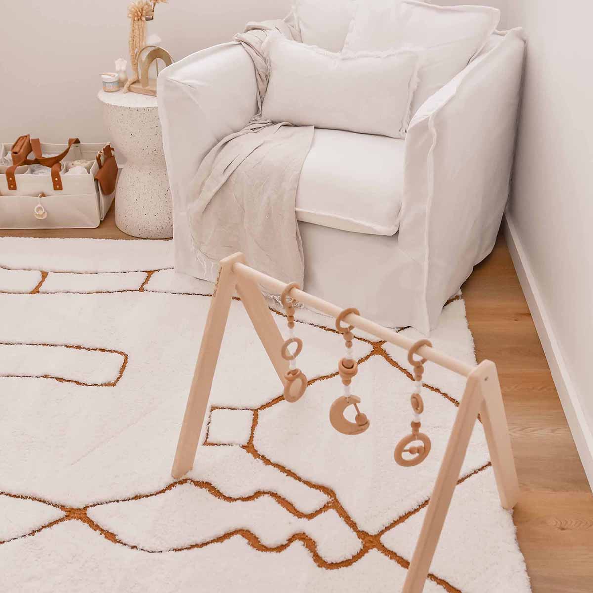 Alayna Tribal Shag Rug - Soft Bohemian Area Rug for Living Room, Bedroom, or Nursery | Fluffy & Cozy Home Decor