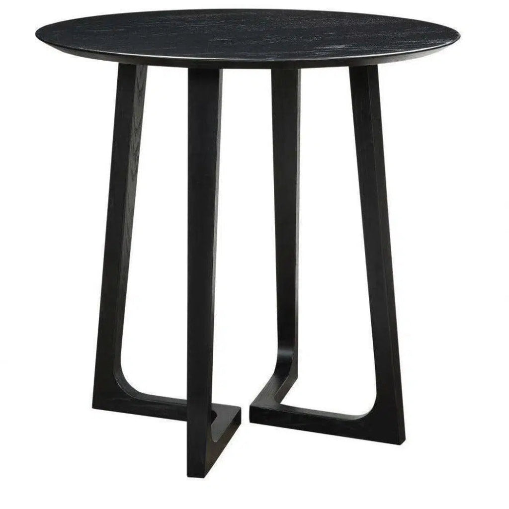 38-inch Black Mid Century Counter Table - Stylish Bar Height Dining Table for Kitchen, Breakfast Nook & Small Space Decor