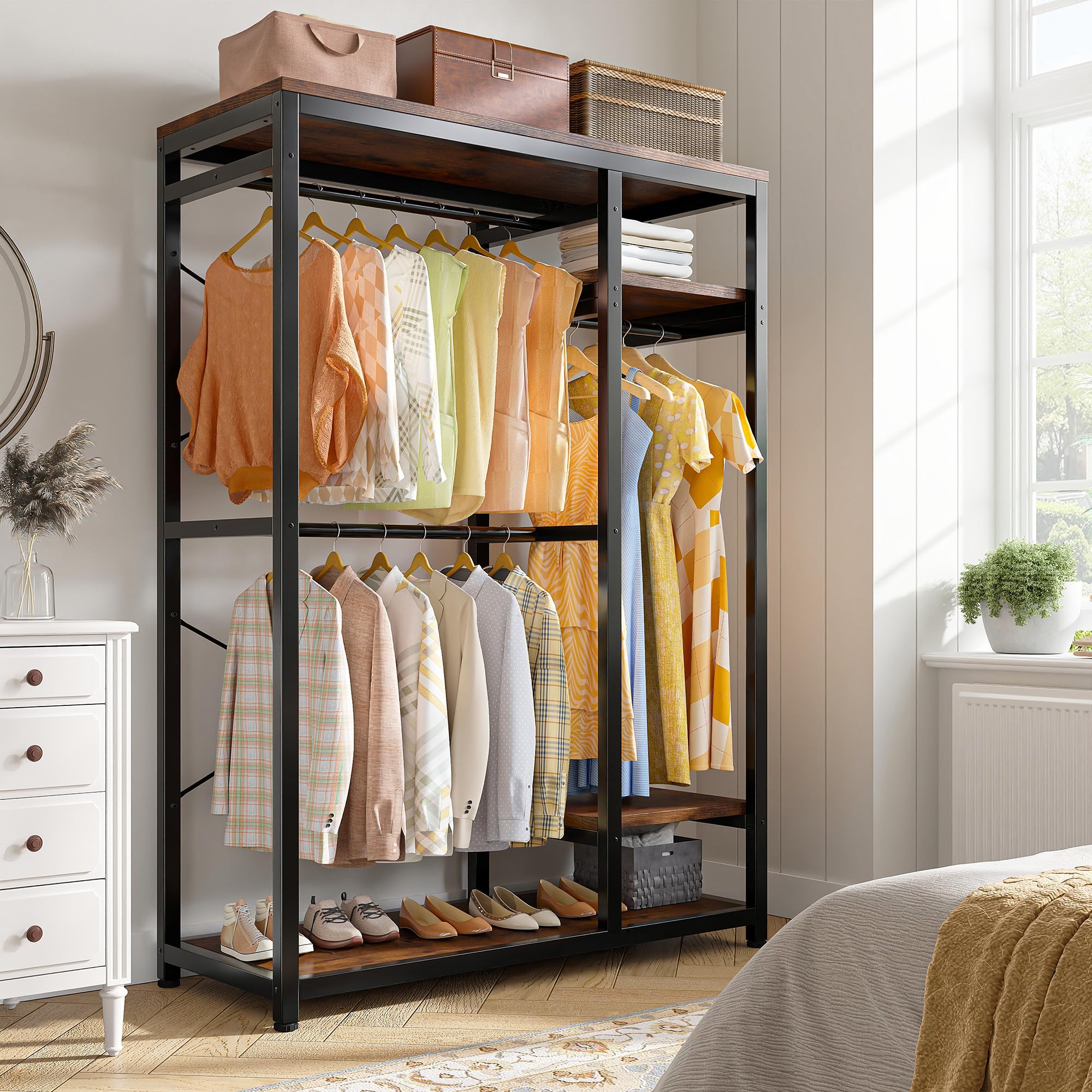 Raybee Heavy Duty Clothes Rack - 400LBS Capacity, 16